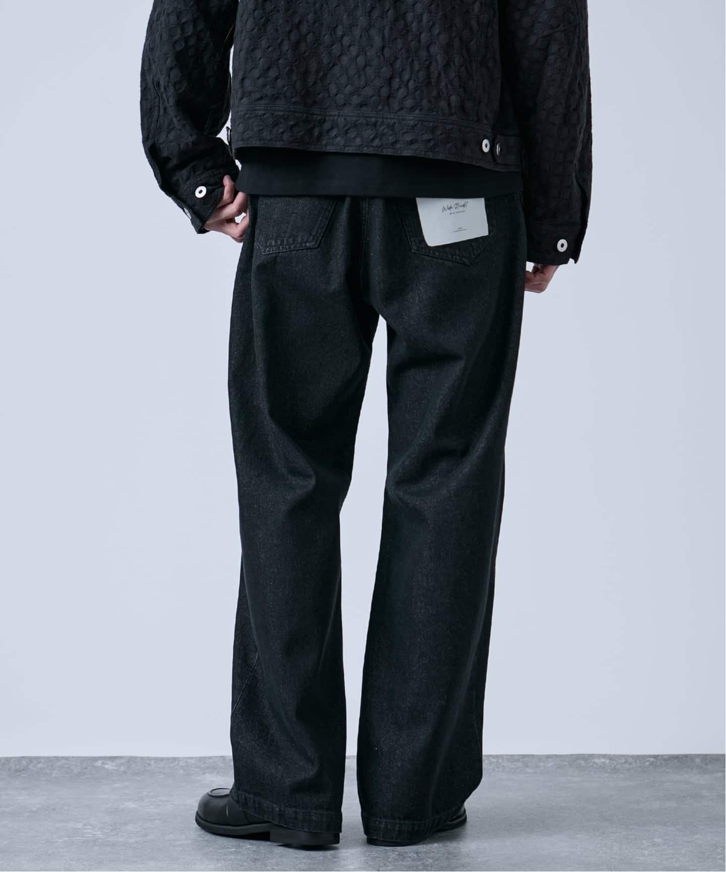 B.A.C.D] NEWベーシック 13oz ワイドストレートデニムパンツ（デニム
