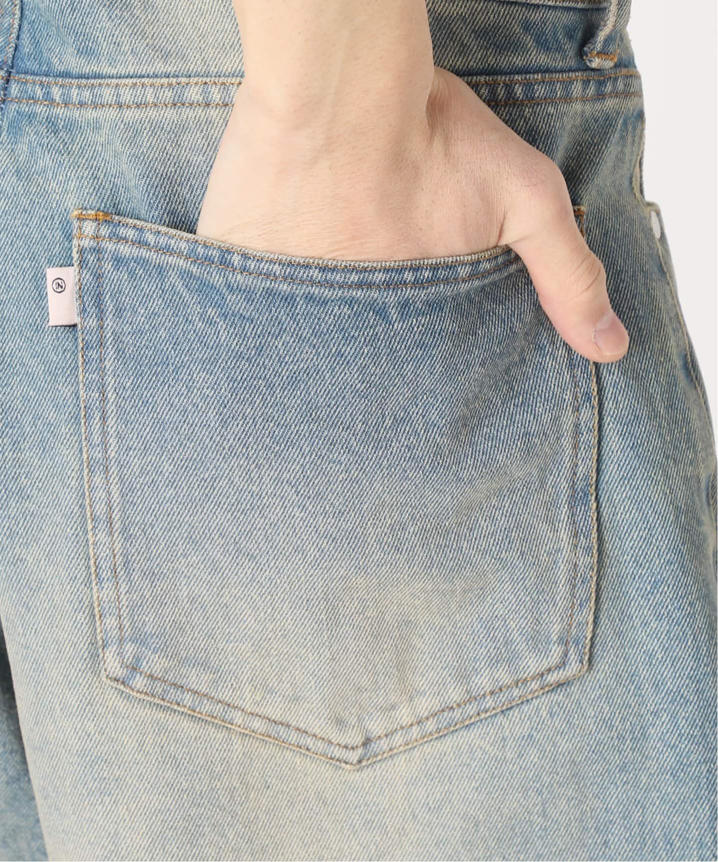 B.A.C.D] 13oz ワイドストレートデニムパンツ（デニムパンツ