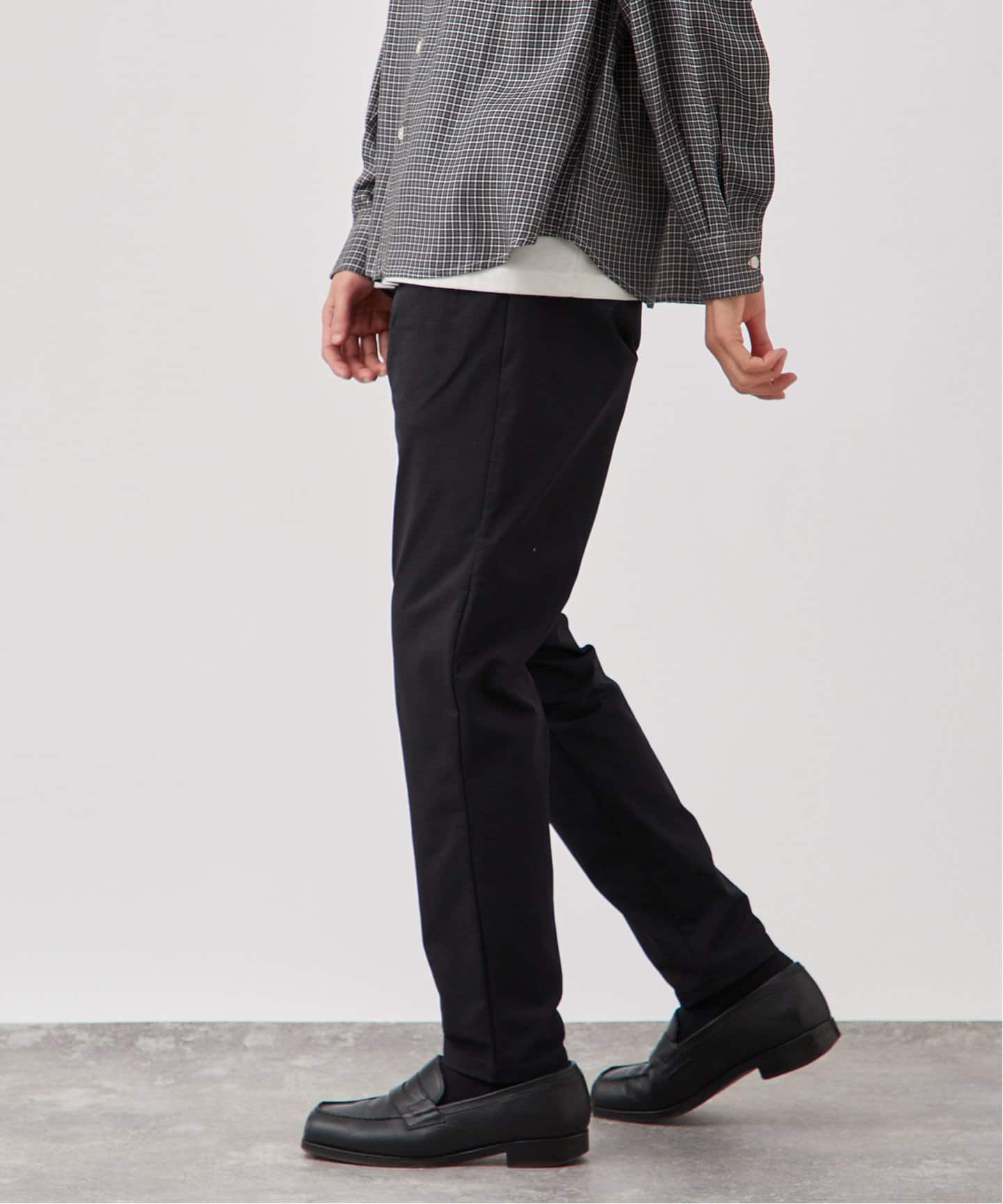 ⭐︎SY32⭐︎新品 トラックパンツ ブラック XL ストレッチ素材 Spick and Span(スピックアンドスパン) ダブルクロスツータック