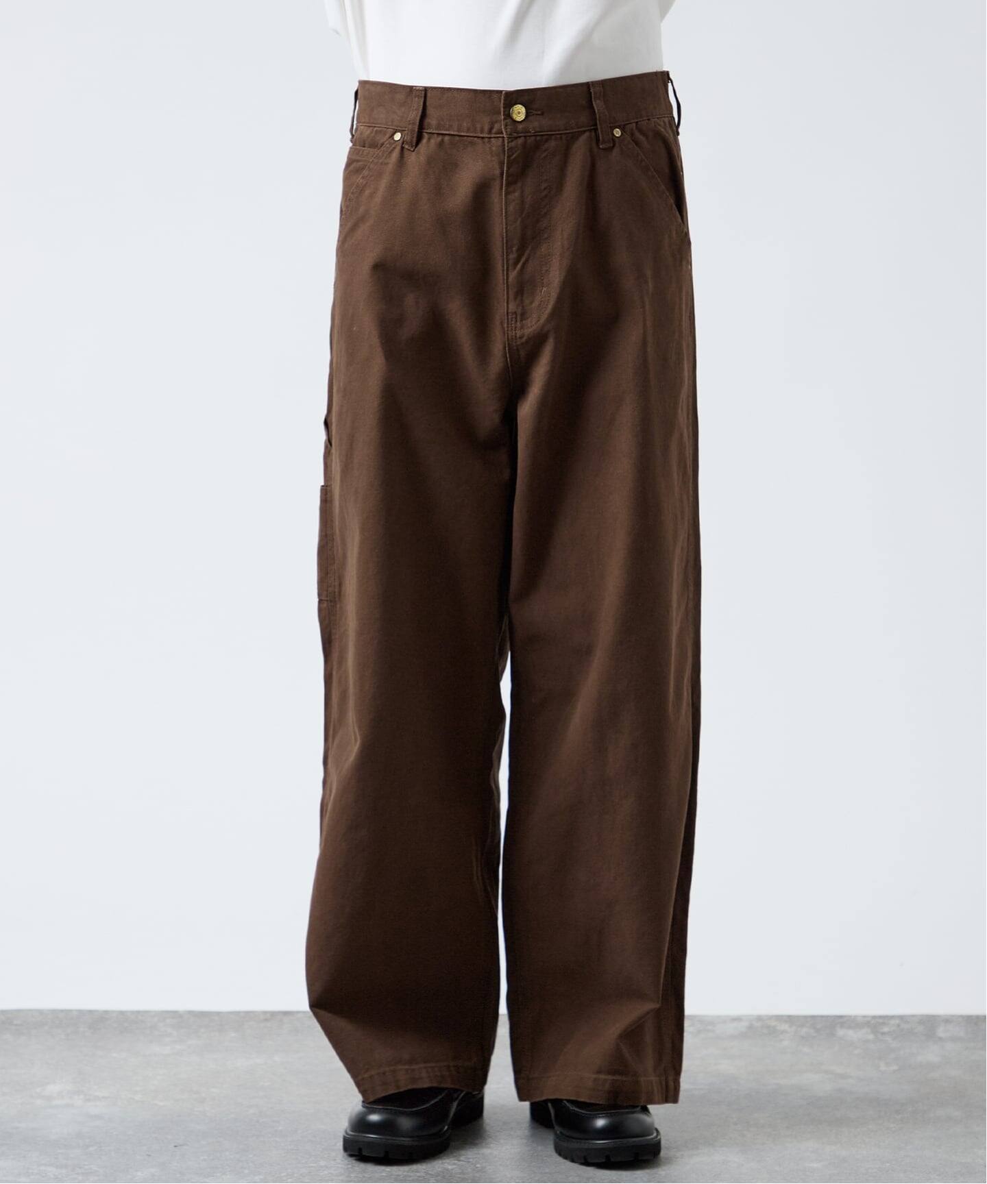 PLANET OF EARTH】フェード加工 ペインターワイドパンツ（その他