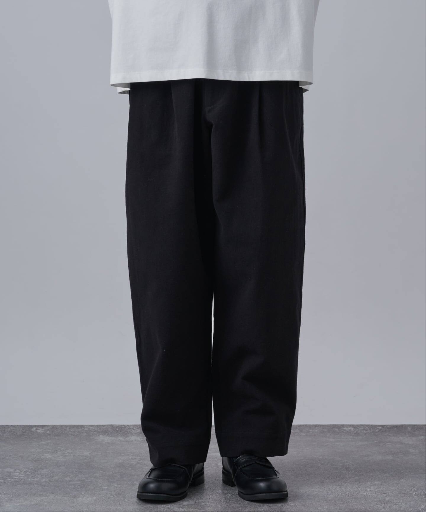 モールスキン イージーワイドパンツ（チノパンツ）｜B.C STOCK（ベー