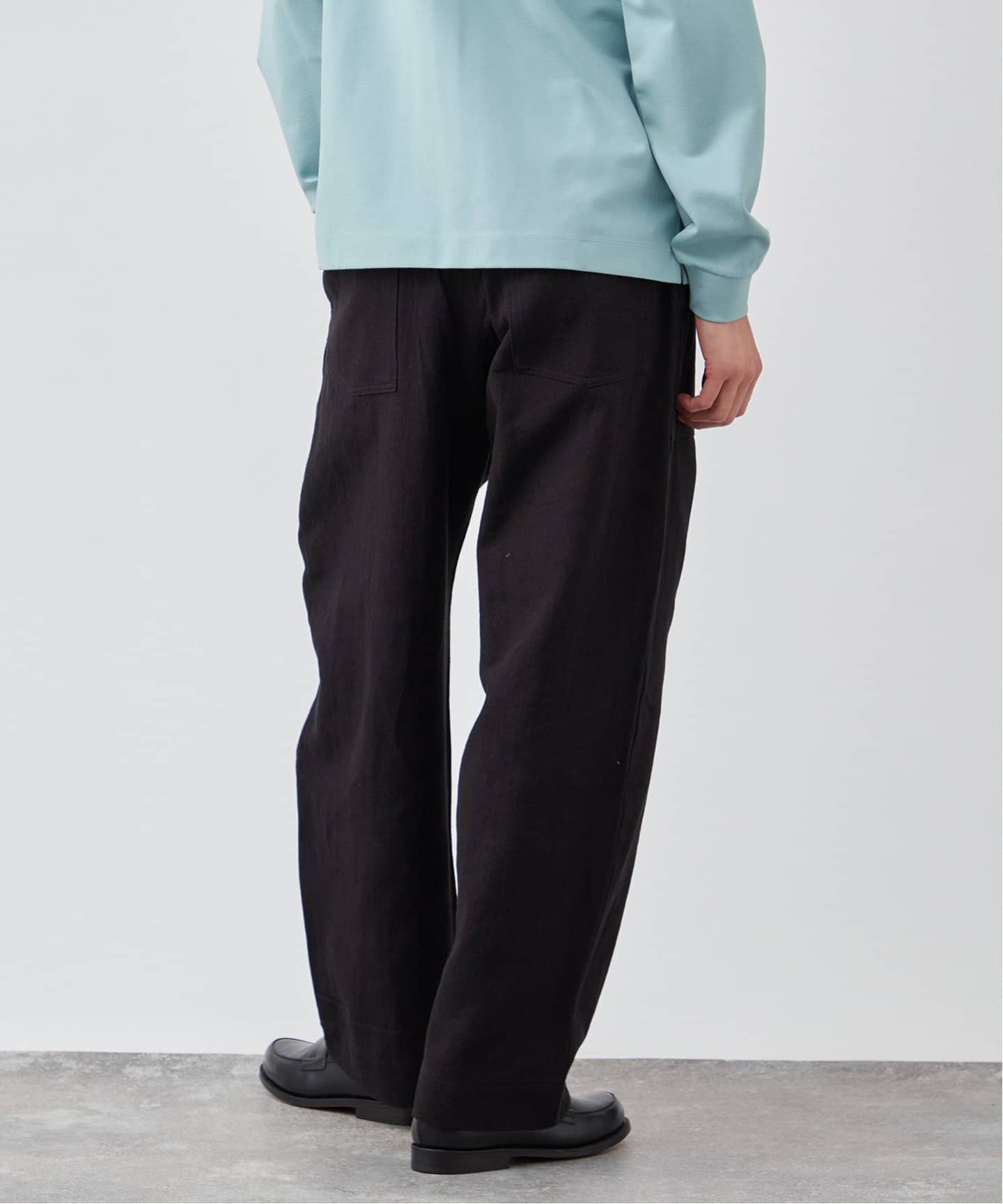新品 COCUCA 24SS ベイカーパンツ 614670130063 ブラック 新品 COCUCA 24SS ベイカーパンツ 614670130063 ブラック
