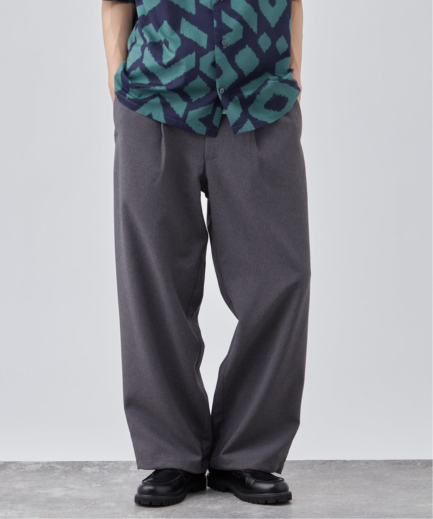 COAL BLACK　ベスト&ズボンセット　sizeL KEBOZ COOLMAX WIDE EASY PANTS（スラックス）｜B.C STOCK（ベー