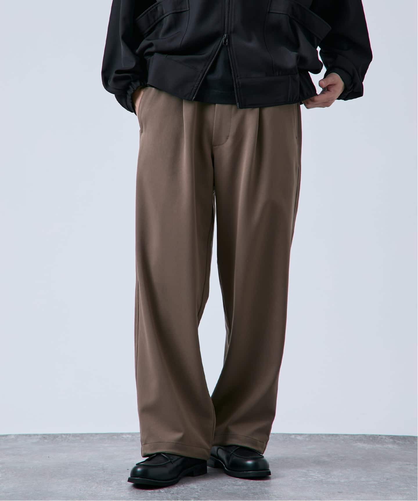 90s00s dirk schonberger ウールワイドストレートスラックス 90s00s dirk schonberger ウールワイドストレートスラックス CLOSE