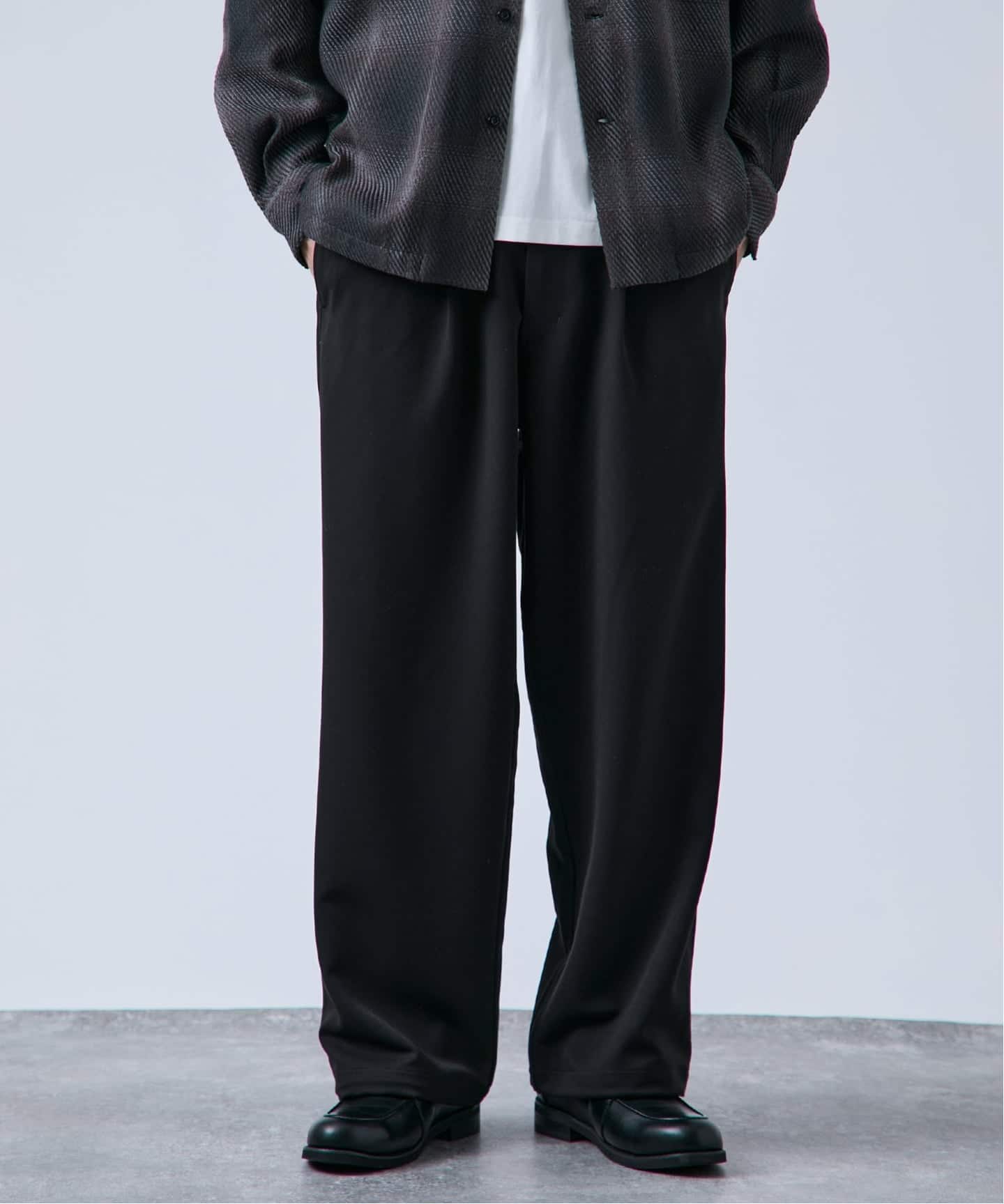 追加》ヘビーT/R 1タックワイドストレートスラックス（スラックス