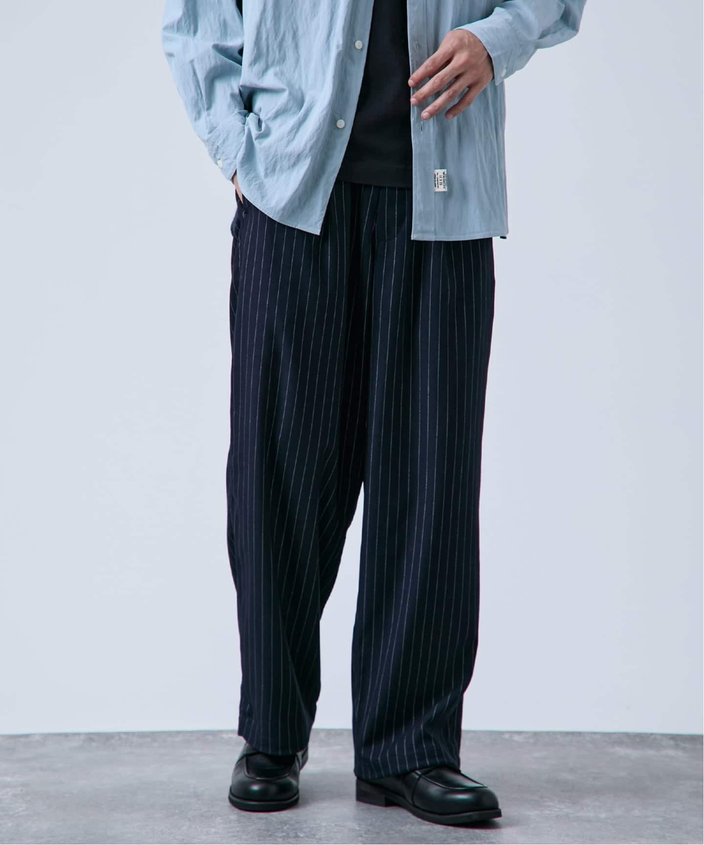 追加》ヘビーT/R 1タックワイドストレートスラックス（スラックス