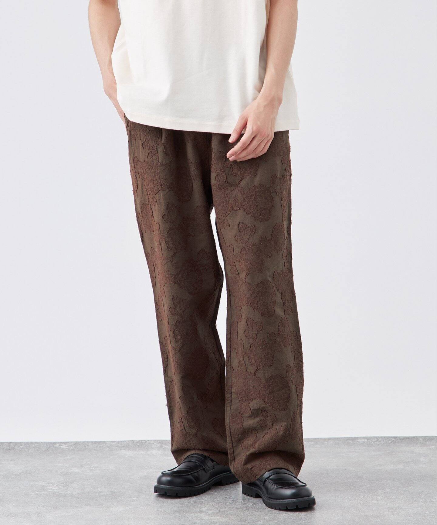 タグ付 BEARDSLEY カットジャガードサルエルパンツ グリーン BEARDSLEY（ビアズリー）の「《ビアズリー》カットジャガード