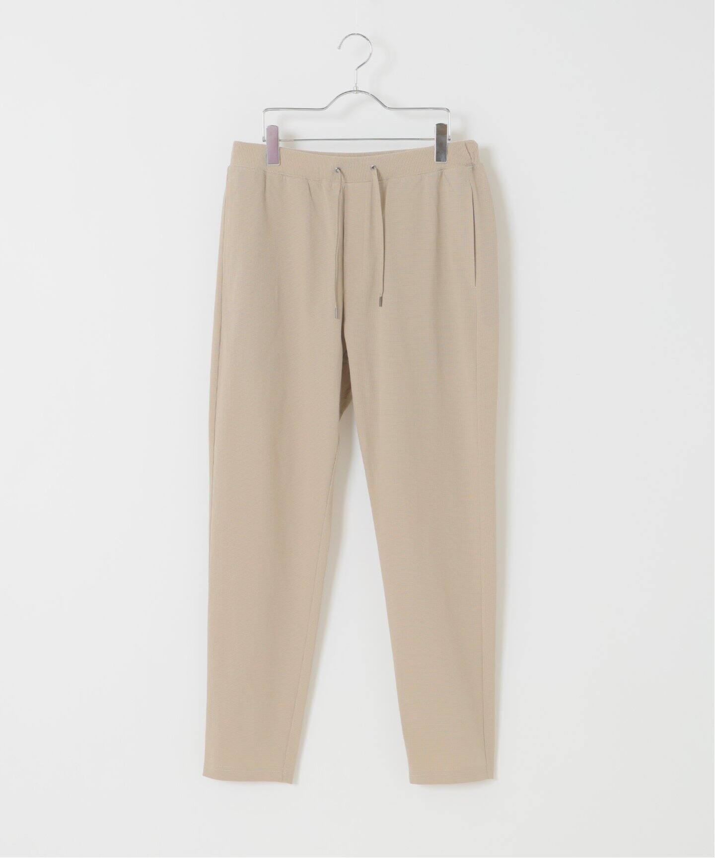 美品✨ リップストップのイージースラックス ワークパンツ ベージュ 接触冷感/速乾】リップストップメッシュ テイクイットイージー