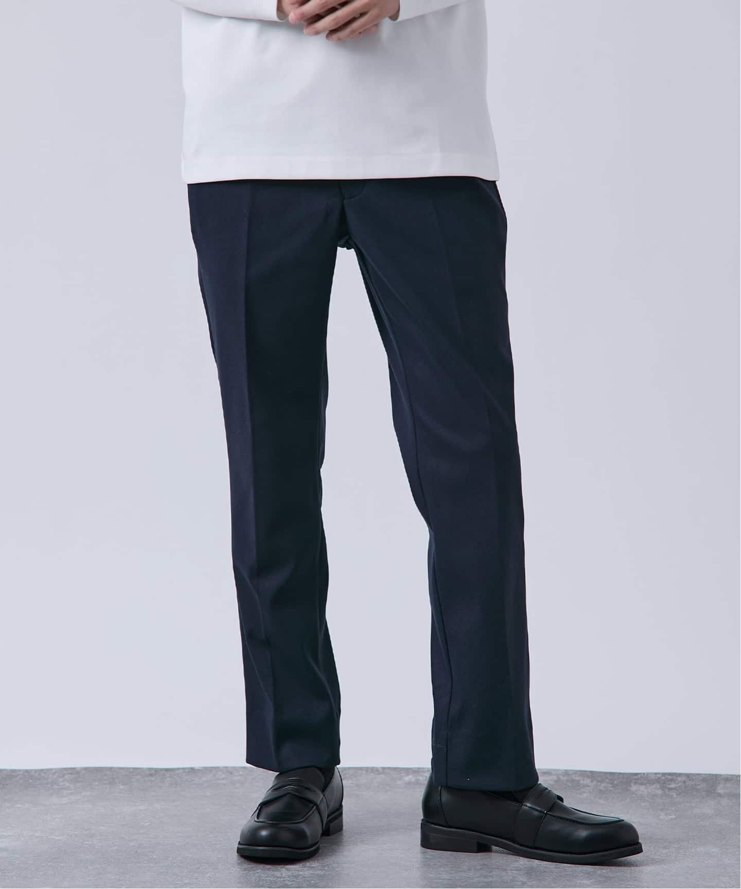 ニットフランネル テーパードスラックス（スラックス）｜B.C STOCK