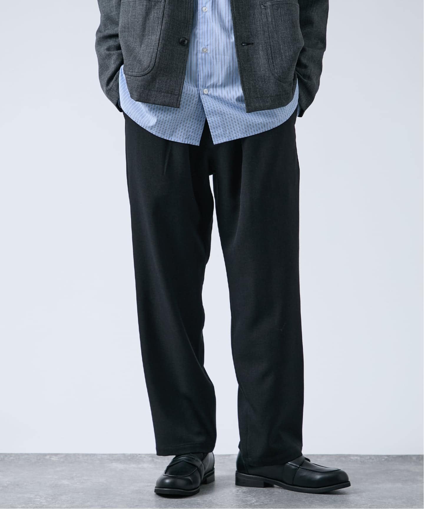 追加》LANATEC(R) ウーステッドサージ イージーパンツ（スラックス