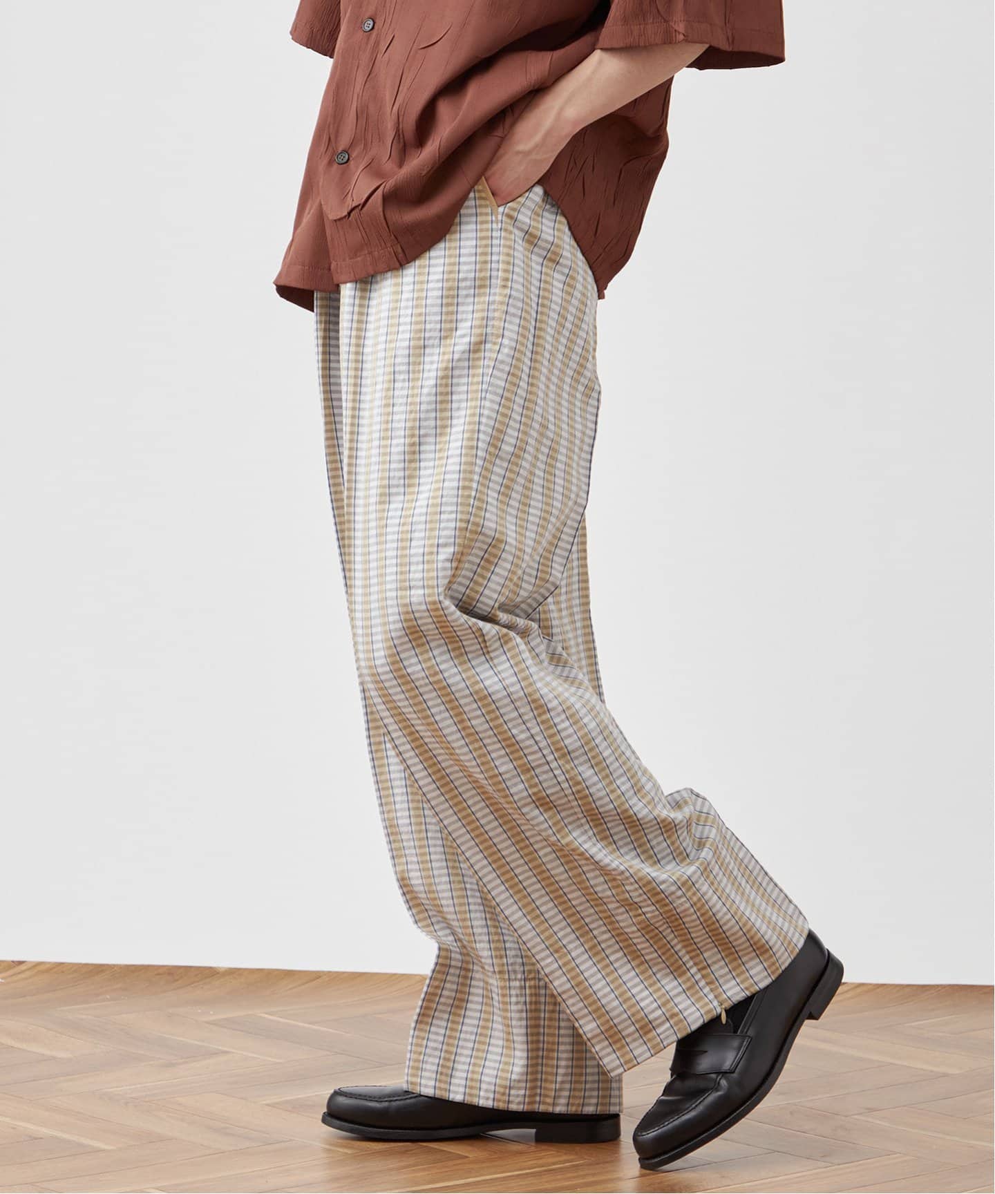 mean ストライプ パンツ サイズ3 black means ブラックミーンズ