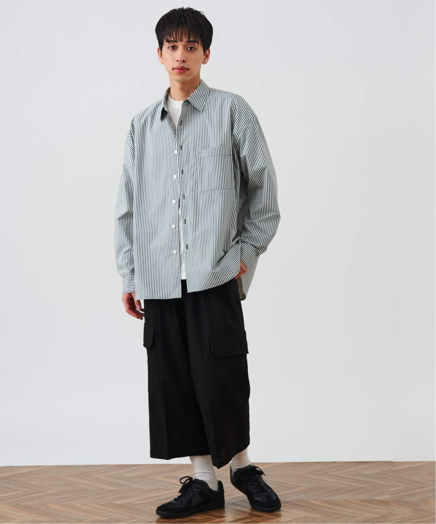 Deux Allures/ドゥ アリュール】クロップドワークパンツ（カーゴ