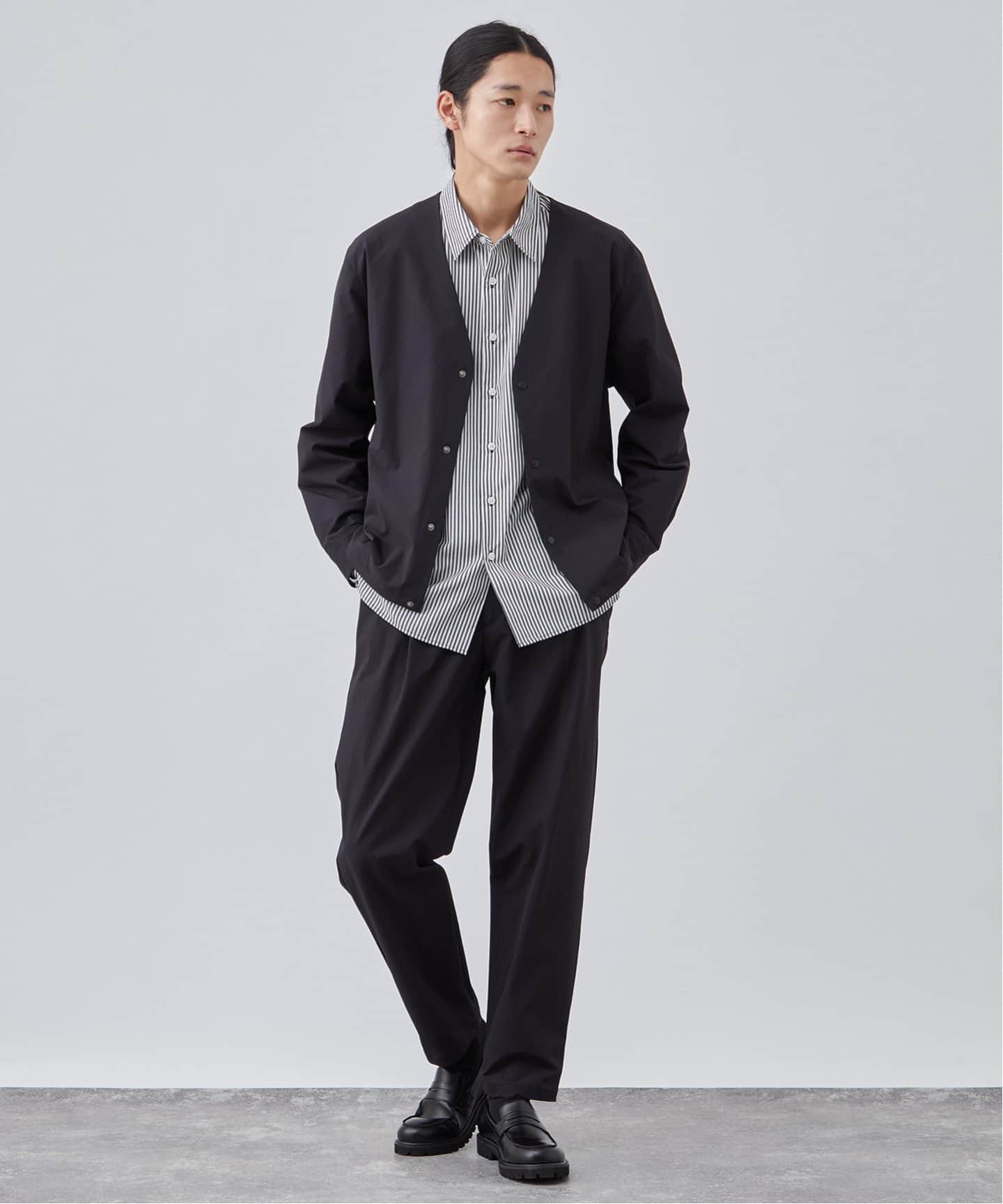 4WAYテック ナイロンラウンジパンツ【ストレッチ/撥水/洗える