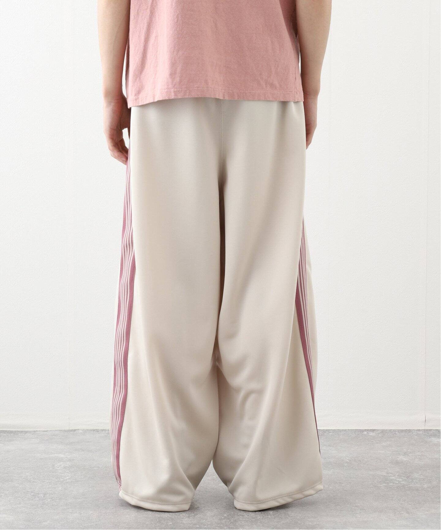 Needles トラックパンツ アイボリーピンク NEEDLES / ニードルズ H.D. Track Pant - Poly Smooth（ジャージ