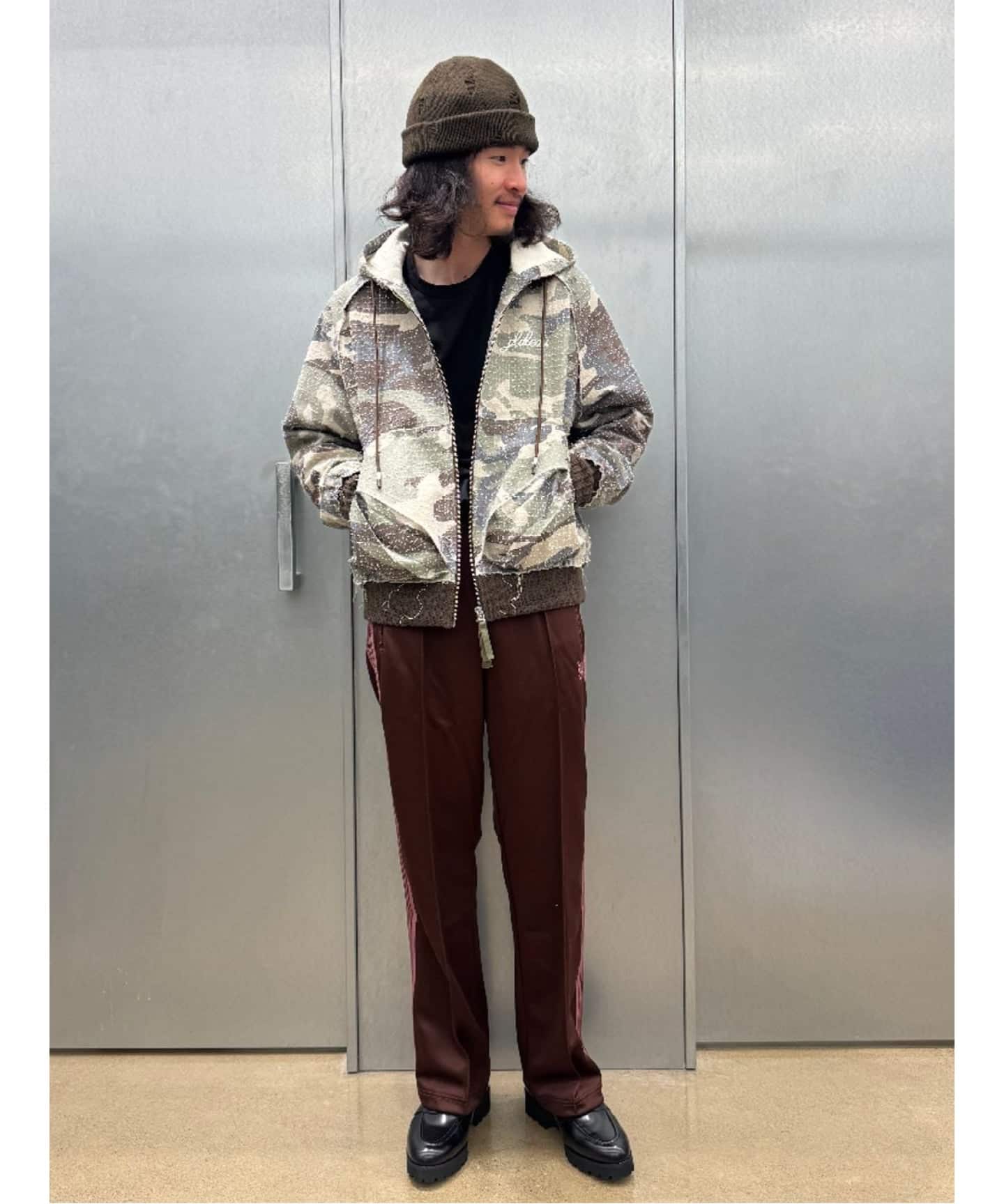 Needles×2G TRACK PANT ニードルス ブラウン NEEDLES/ニードルズTrack Pant - Poly Smooth（スラックス）｜JOINT