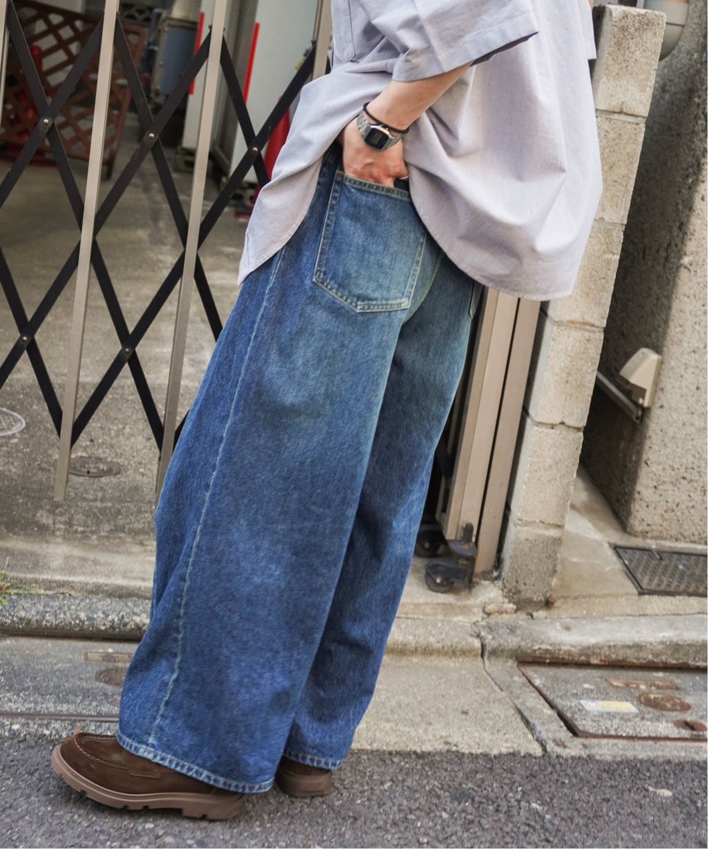 NEEDLES H.D. BUGGY PANT デニム M 新品未使用 ニードルズ NEEDLES 12ozデニム ヒザデル バギー パンツ H.D.