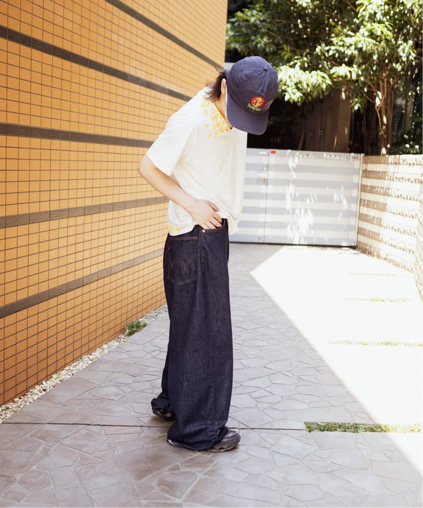 refomed fresh man デニムパンツ　ブラック refomed [ FRESH MAN DENIM WIDE PANTS by EDWIN 