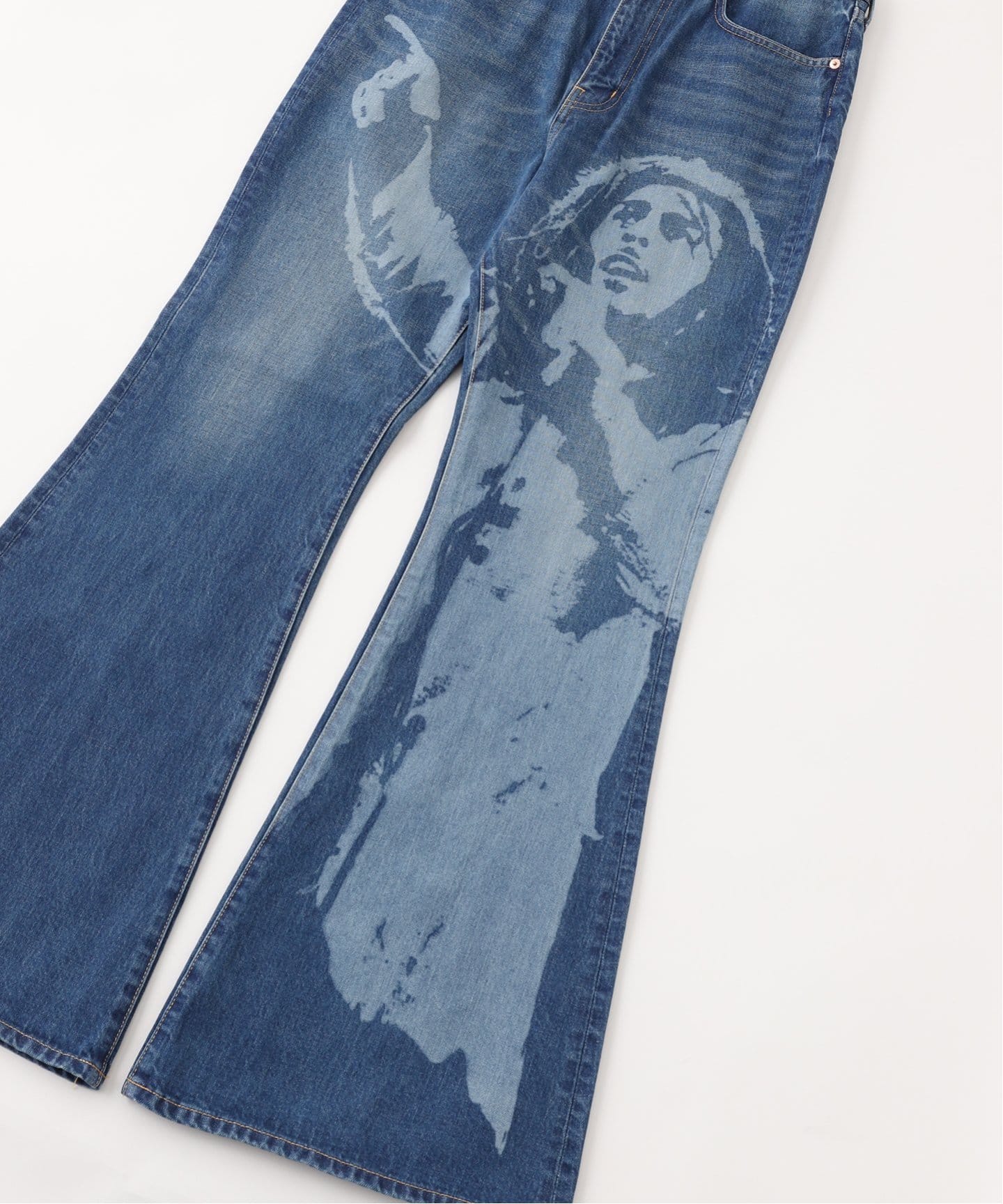 JUNYA WATANABE DENIM ワイドデニムパンツ XS eYe JUNYA WATANABE MAN BOB MARLEY Denim Pants（スラックス