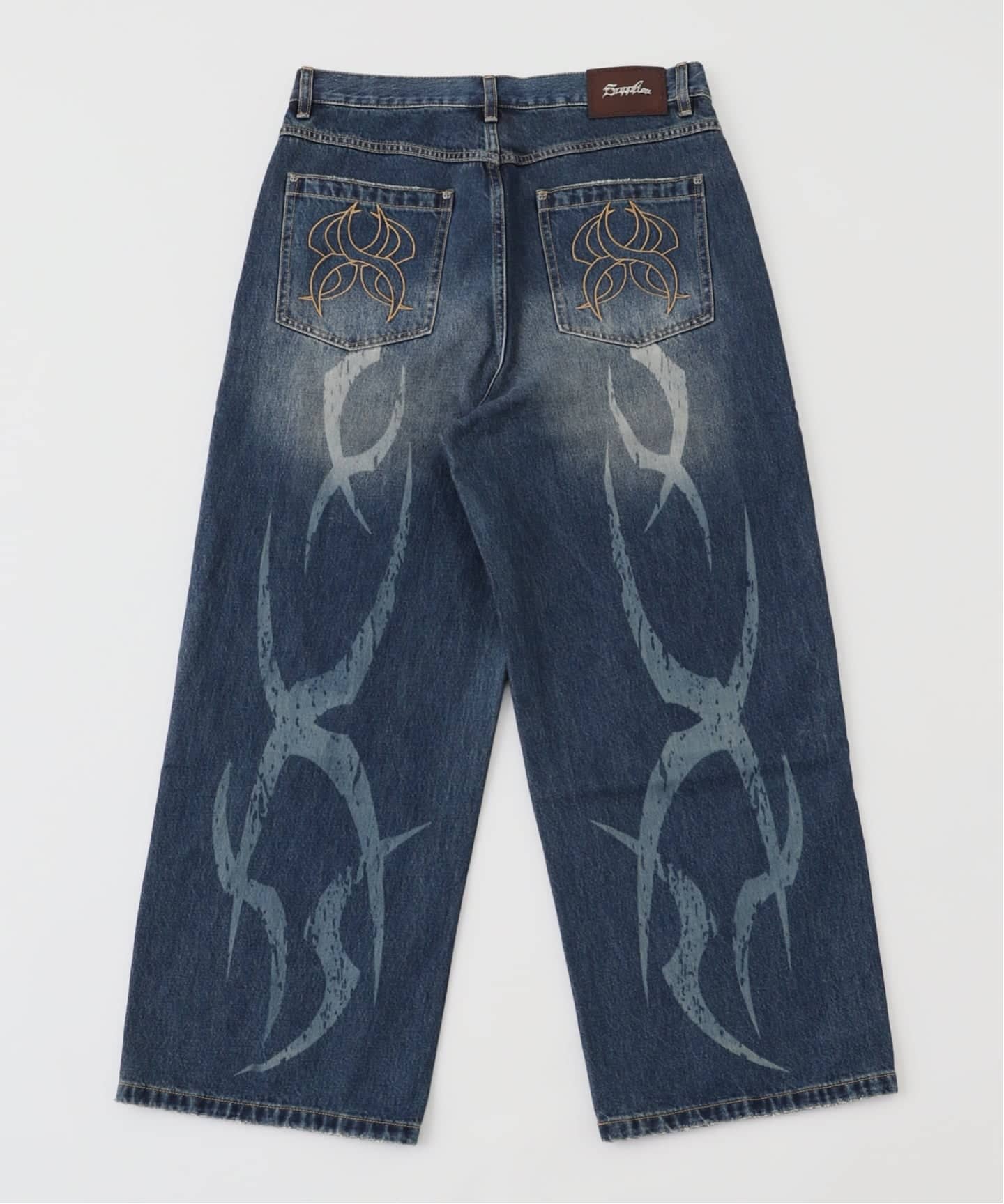 SUPPLIER / サプライヤー TRIBAL DOUBLE KNEE BAGGY JEANS（デニム