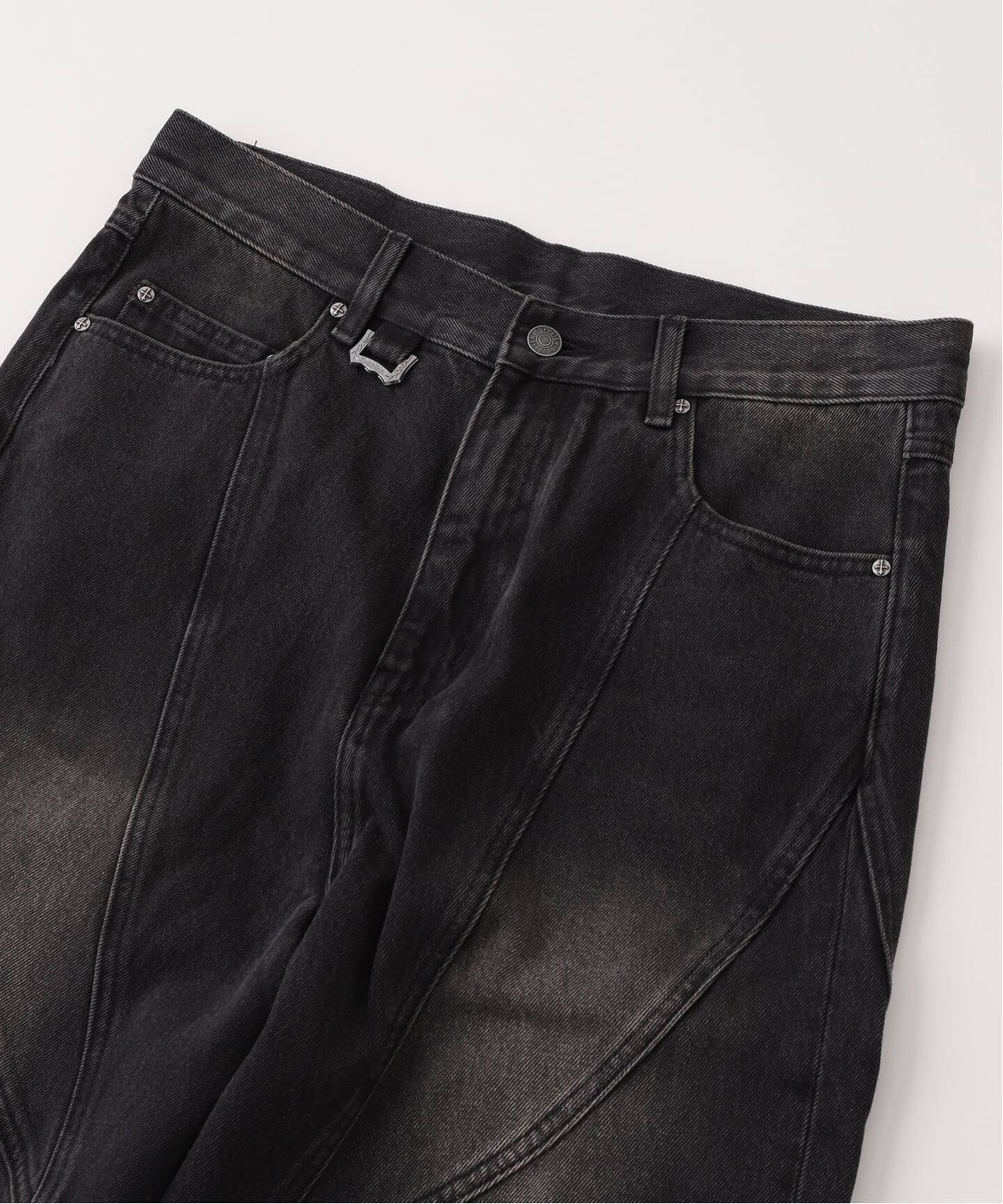 SUPPLIER / サプライヤー Cross Leather Patch Baggy Denim（デニム 