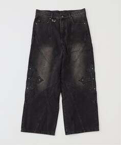 SUPPLIER / サプライヤー Cross Leather Patch Baggy Denim（デニム 