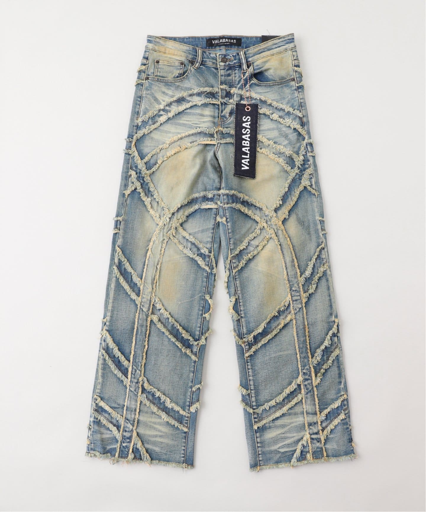 ◆VALABASAS◆ボラボラ ウォッシュ スキニージーンズ 送料込 VALABASASヴァラバサス/ LOPEX BAGGYDENIM(デニムパンツ