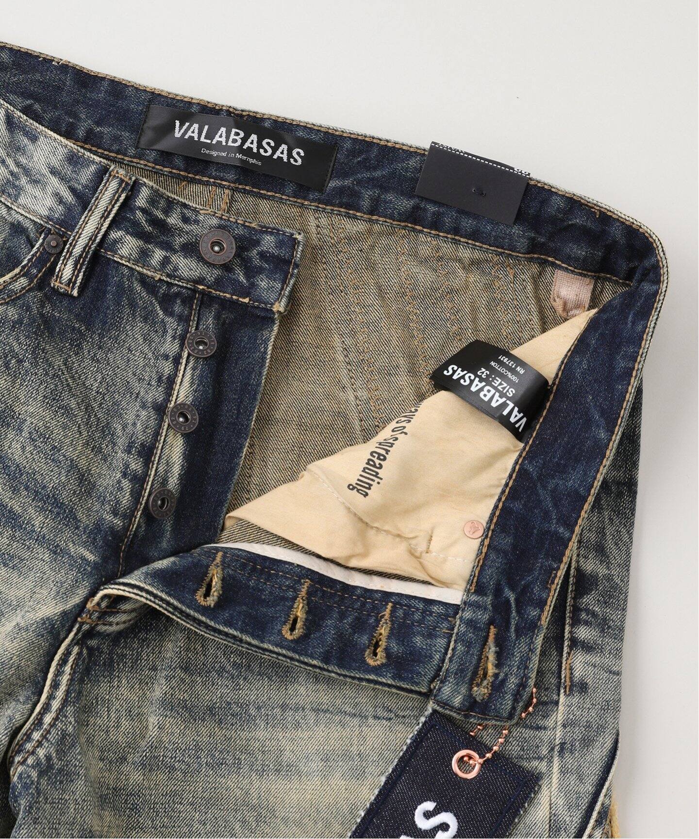 VALABASASヴァラバサス/WRAP BAGGYDENIM（デニムパンツ・ジーンズ 