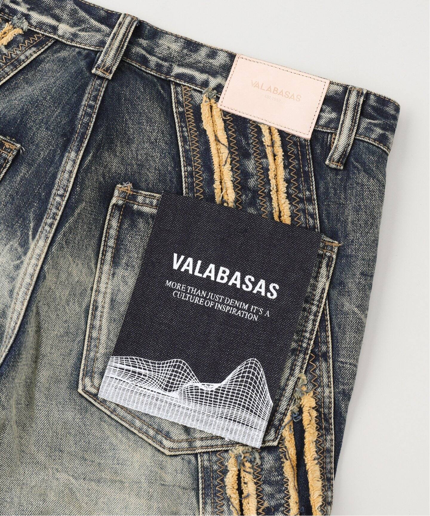 VALABASASヴァラバサス/WRAP BAGGYDENIM（デニムパンツ・ジーンズ 