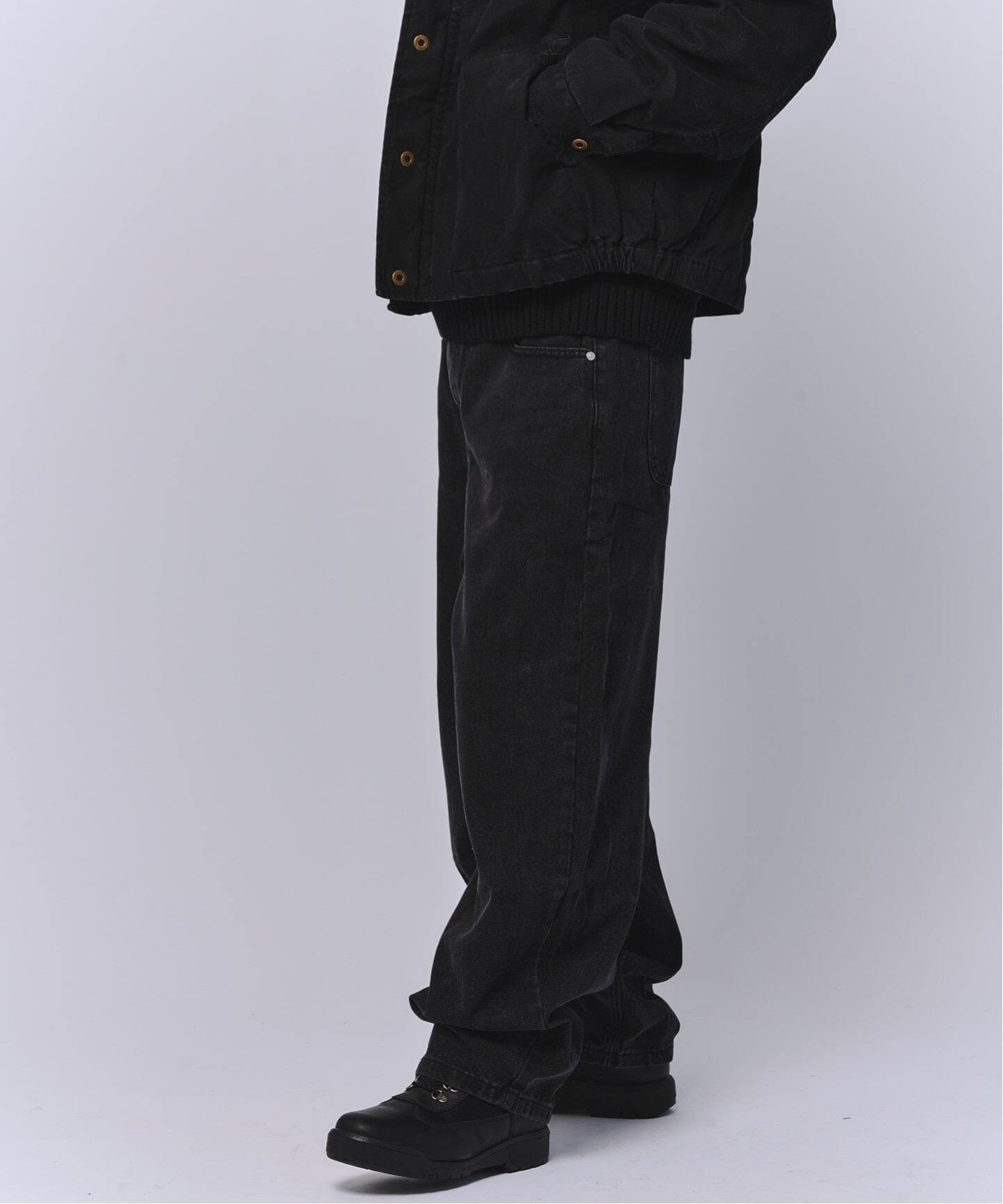 NOMANUAL/ノーマニュアルWAVE CURVED DENIM PANTS（デニムパンツ