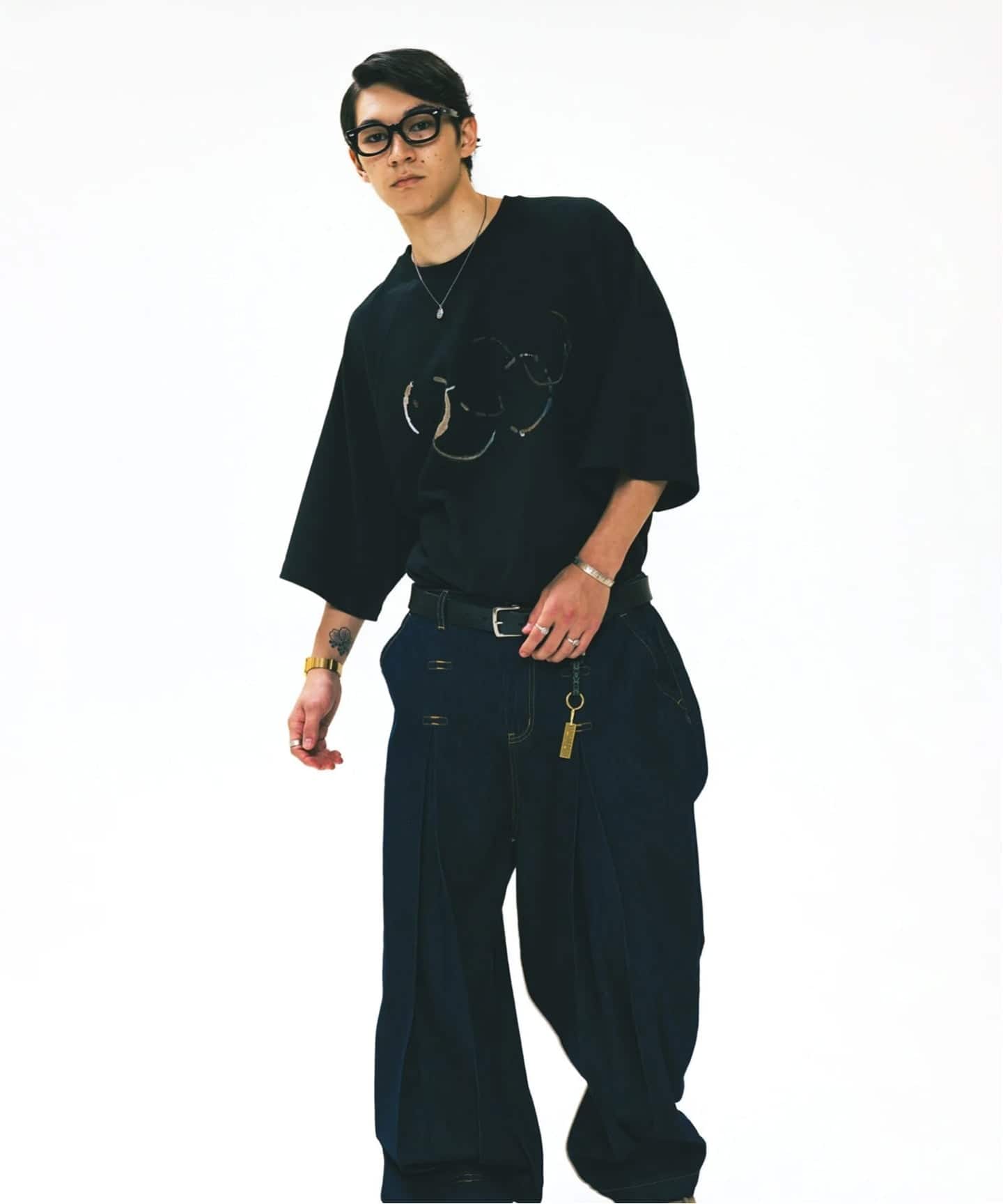 パンツ ANGLAN Long Tuck Wing Balloon Denim Pant ANGLAN（アングラン）Long Tuck Wing Balloon Denim Pant（デニム