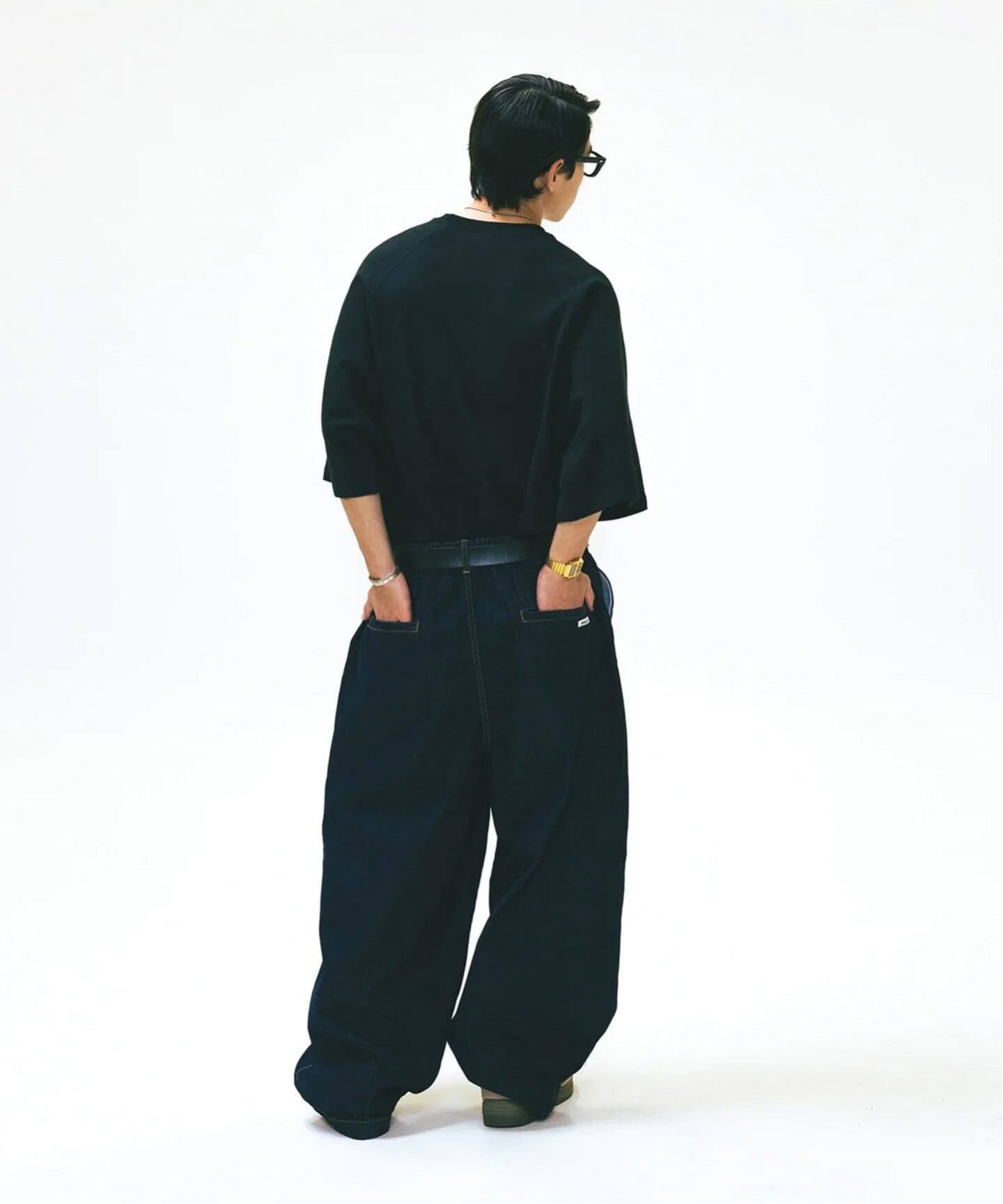 ANGLAN アングラン　バルーン　オーバーオール　ブラック　musinsa MUSINSA | ANGLAN Side Pocket Twill Balloon Overall - Black