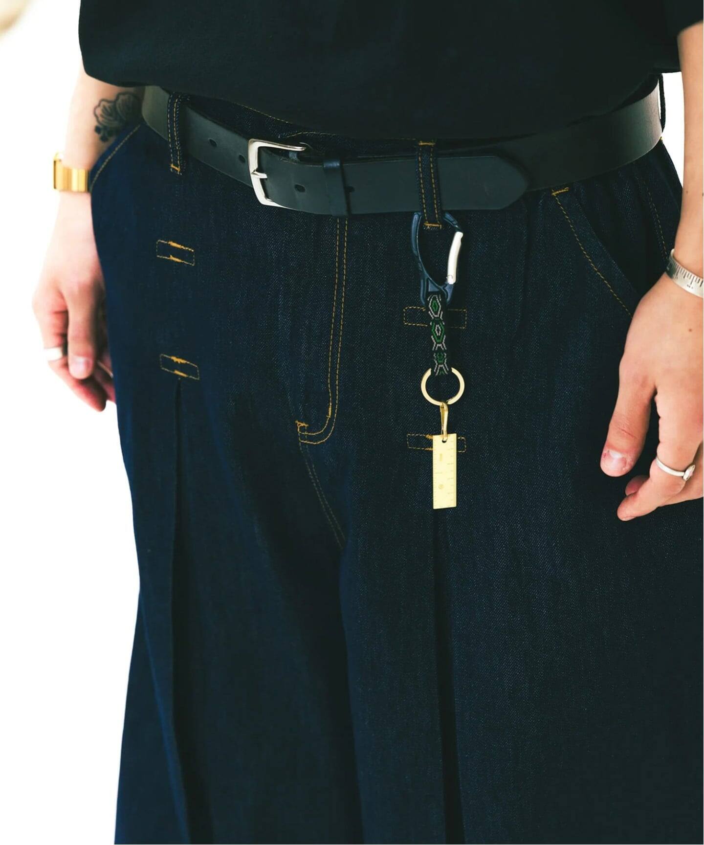 ANGLAN（アングラン）Long Tuck Wing Balloon Denim Pant（デニム