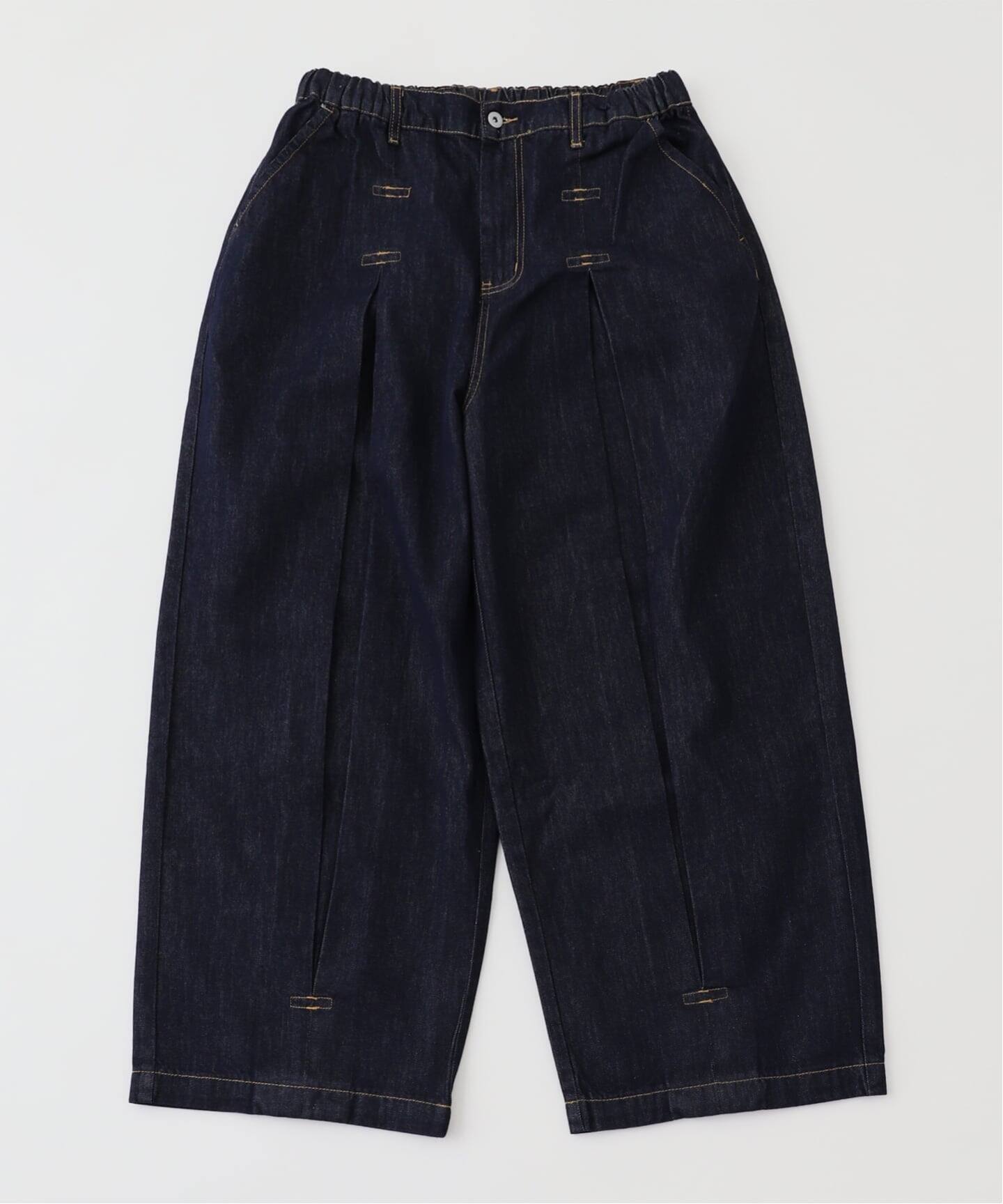 ANGLAN（アングラン）Long Tuck Wing Balloon Denim Pant（デニム 