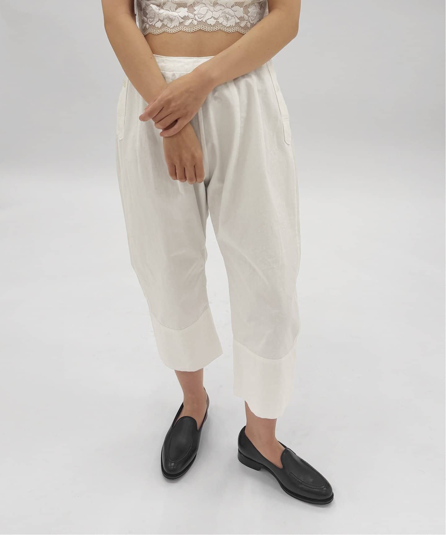 EDIT. FOR LULU コットンドロワーズパンツ ブラック コットンドロワーズ（その他パンツ）｜EDIT.FOR LULU