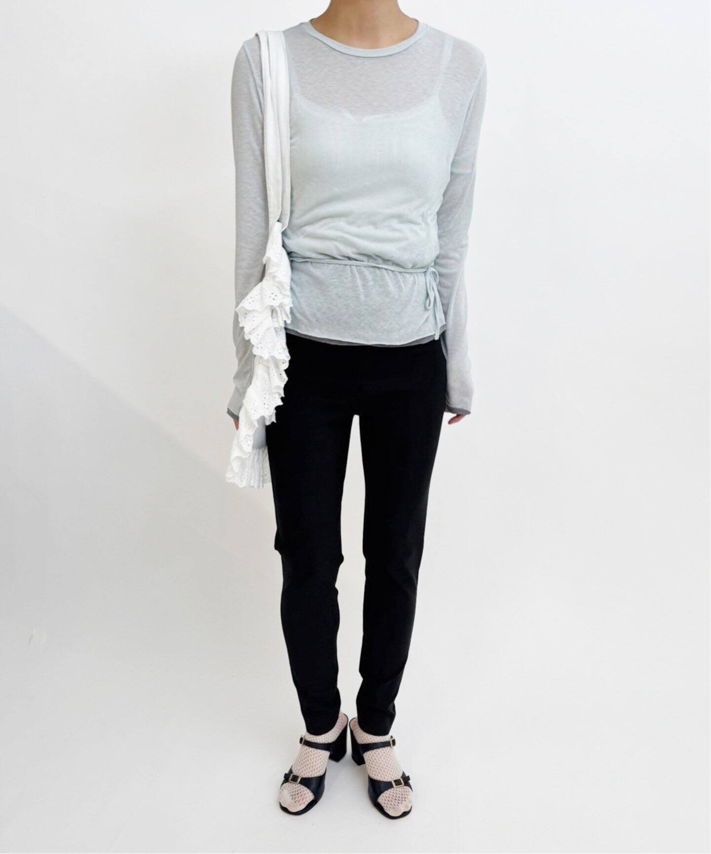 追加3》abc ハイウエスト ストレッチスリムパンツ（スラックス）｜EDIT  