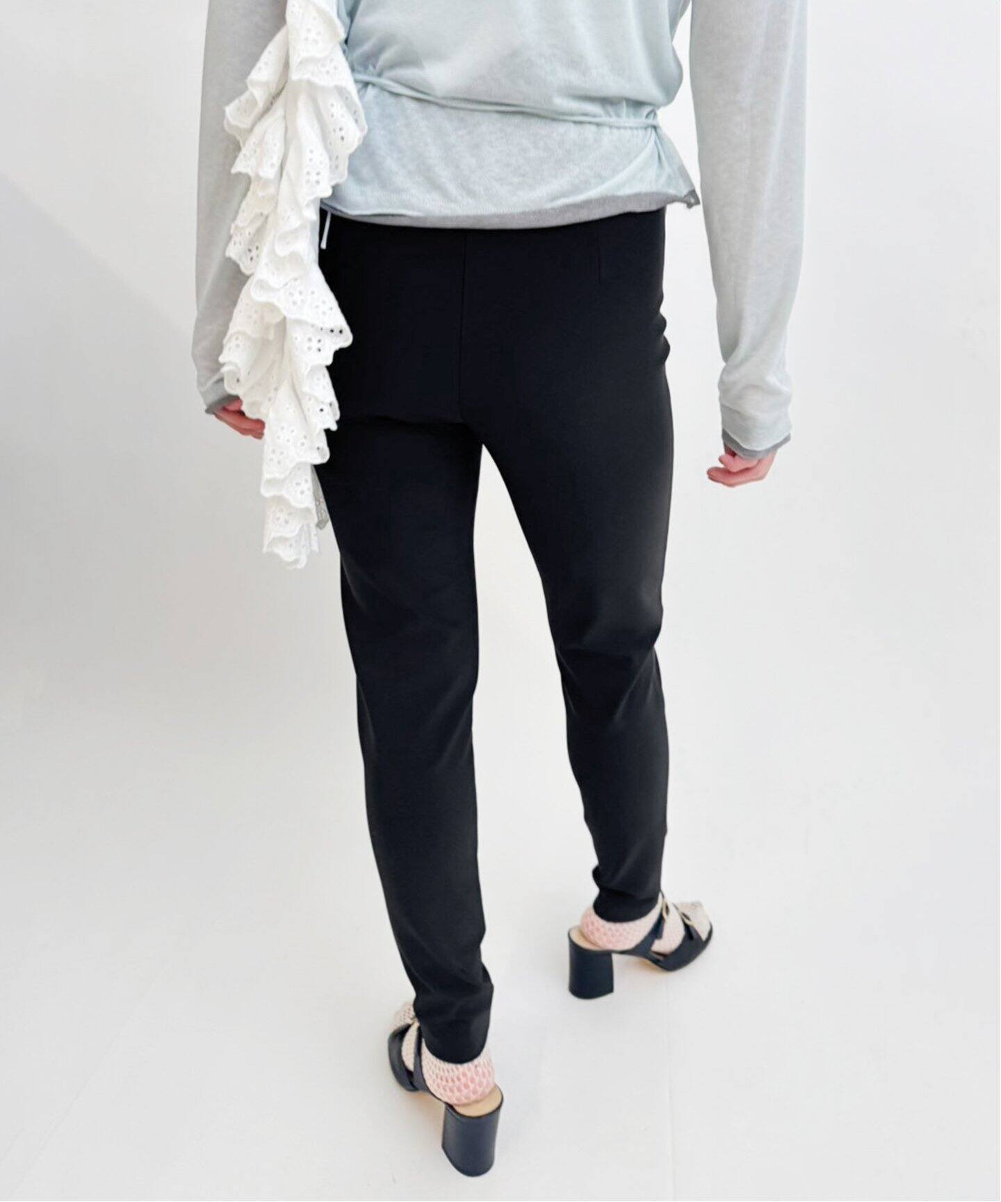 追加3》abc ハイウエスト ストレッチスリムパンツ（スラックス）｜EDIT  