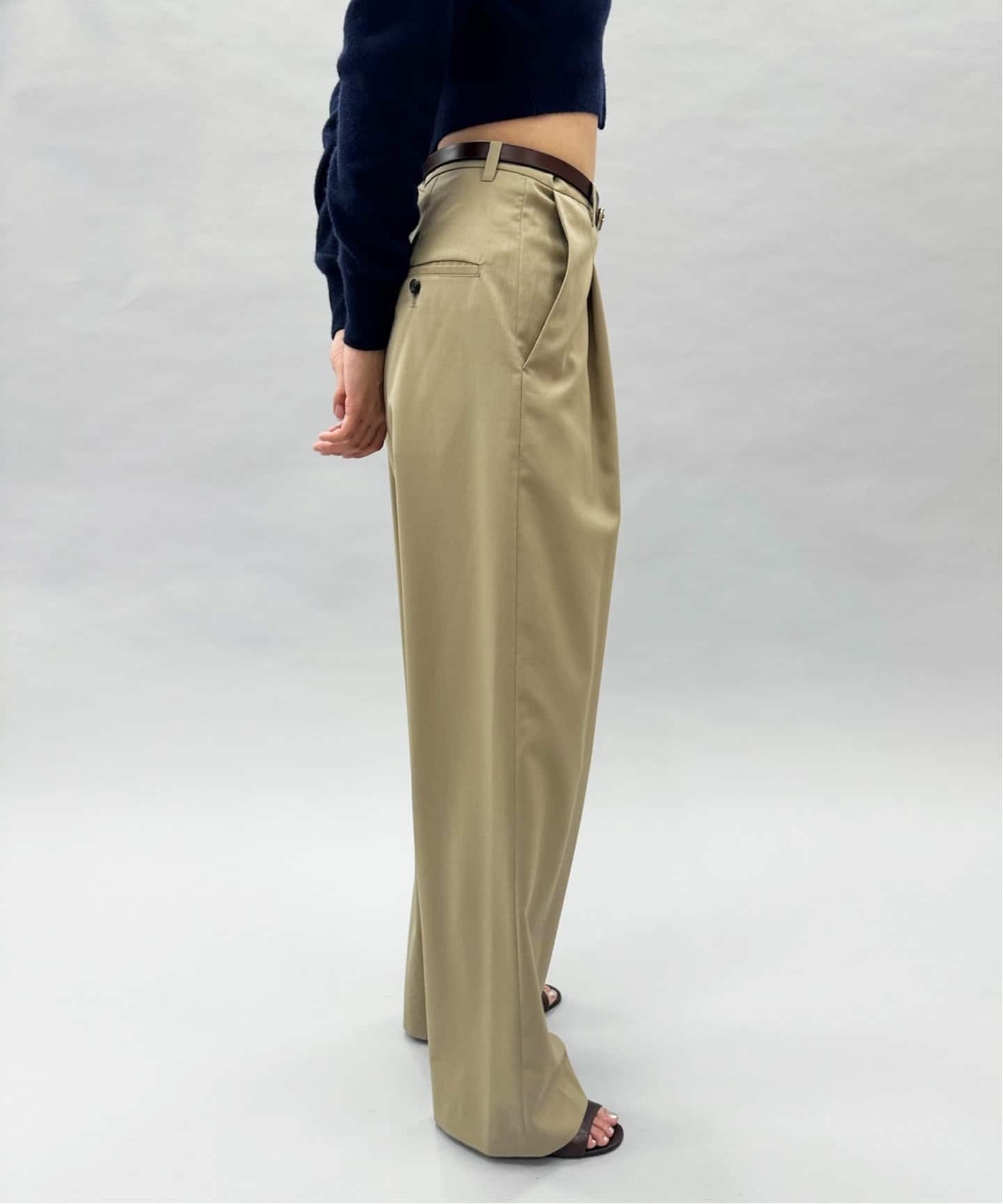 TWギャバジンスリムスラックス（スラックス）｜EDIT.FOR LULU