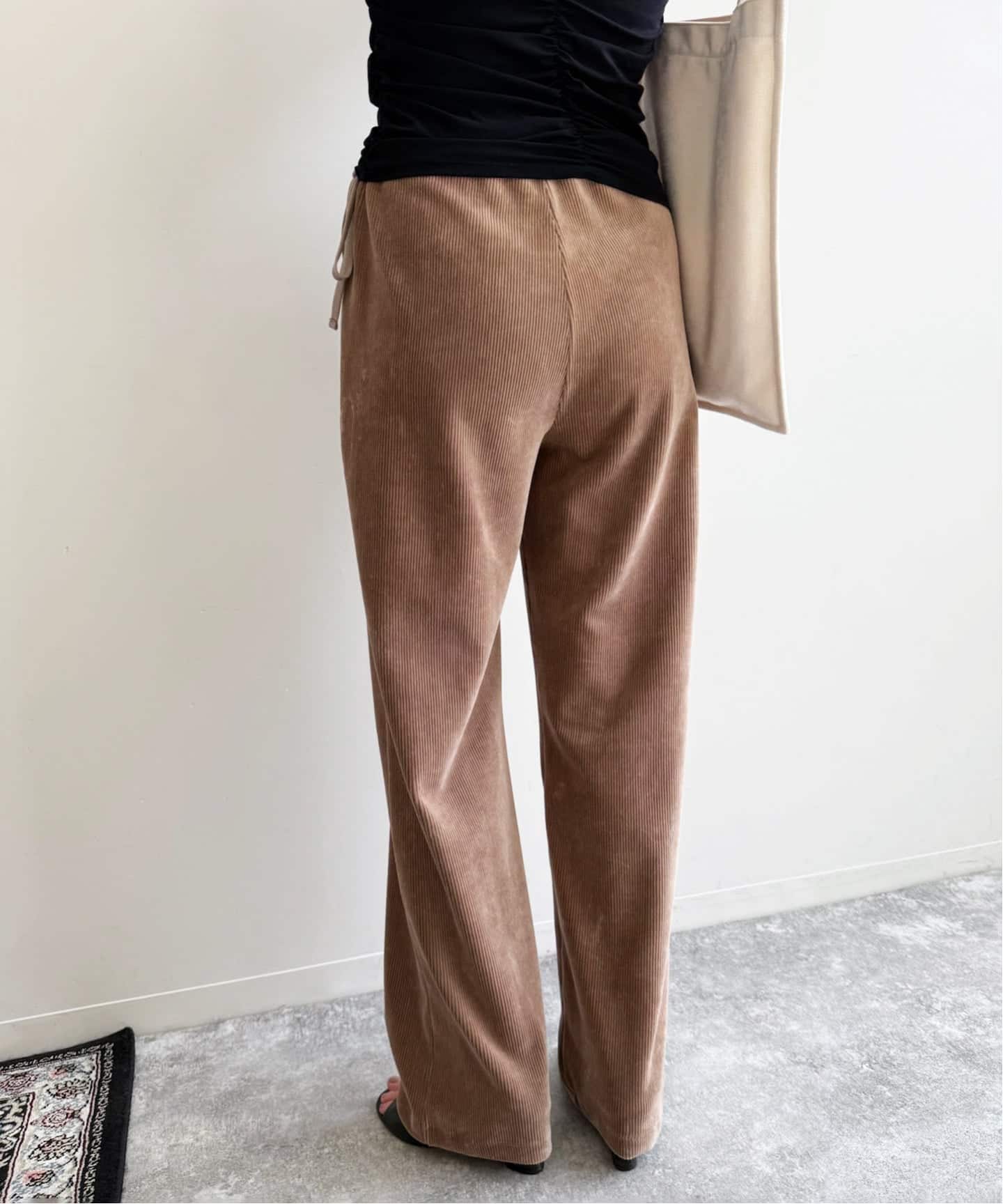 【新品】Dries Van Noten レディース　スラックス　ブラウン　ベロア コールベロアパンツ（スラックス）｜EDIT.FOR LULU（エディット フォー