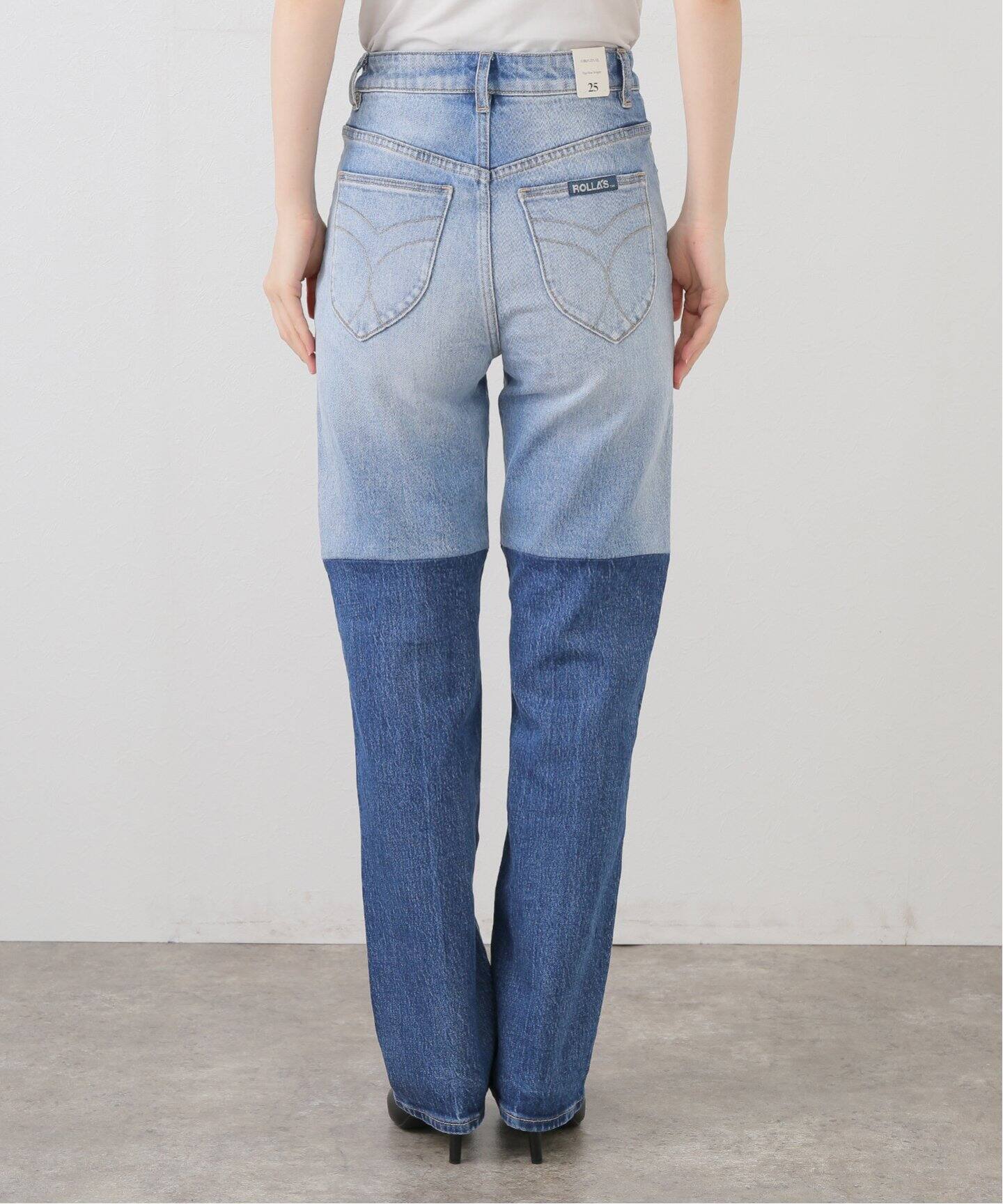 edit.for lulu / rolla's /デニム ROLLAS/ローラス】bicolor denim pants（デニムパンツ・ジーンズ