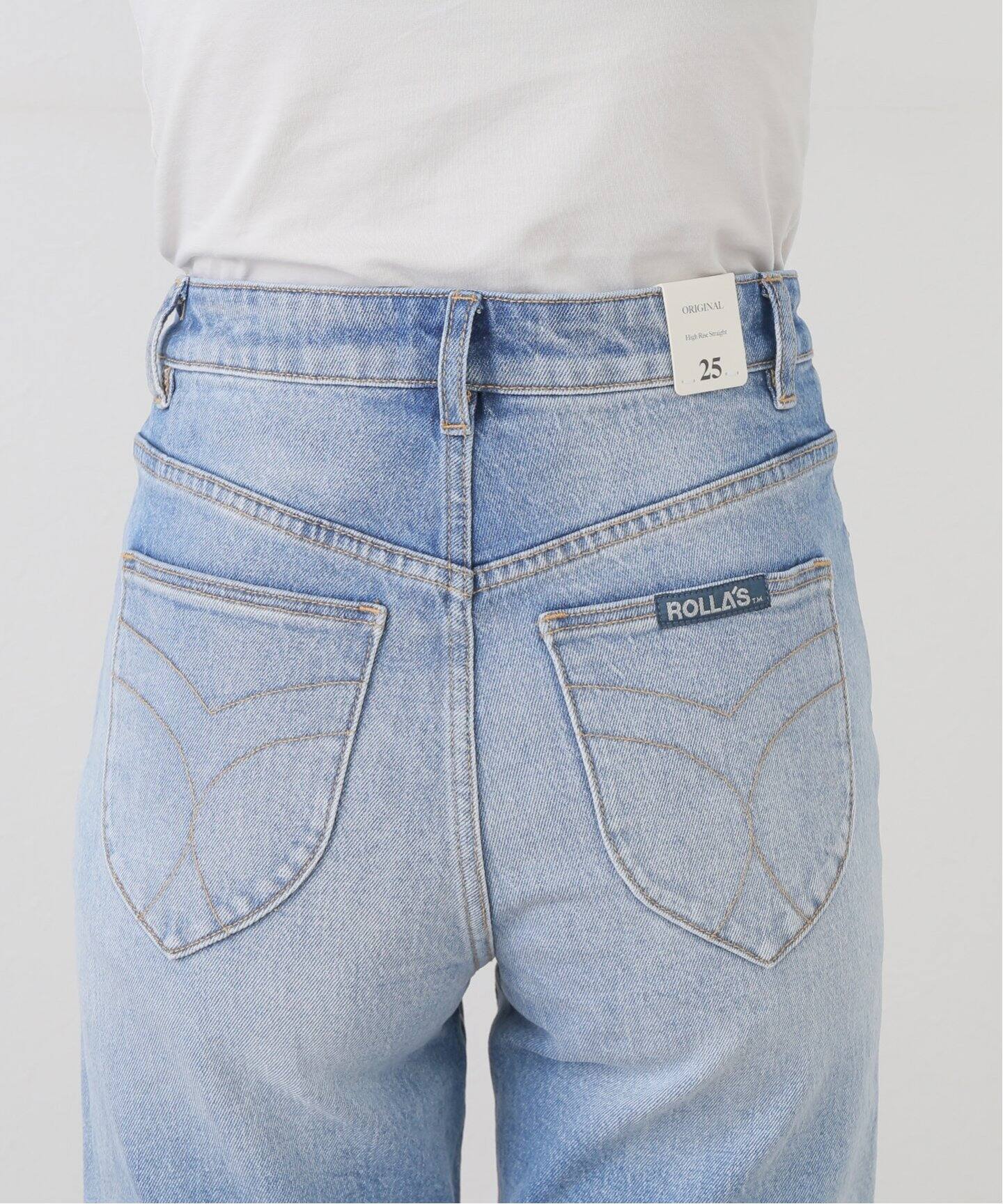 ROLLAS/ローラス】bicolor denim pants（デニムパンツ・ジーンズ