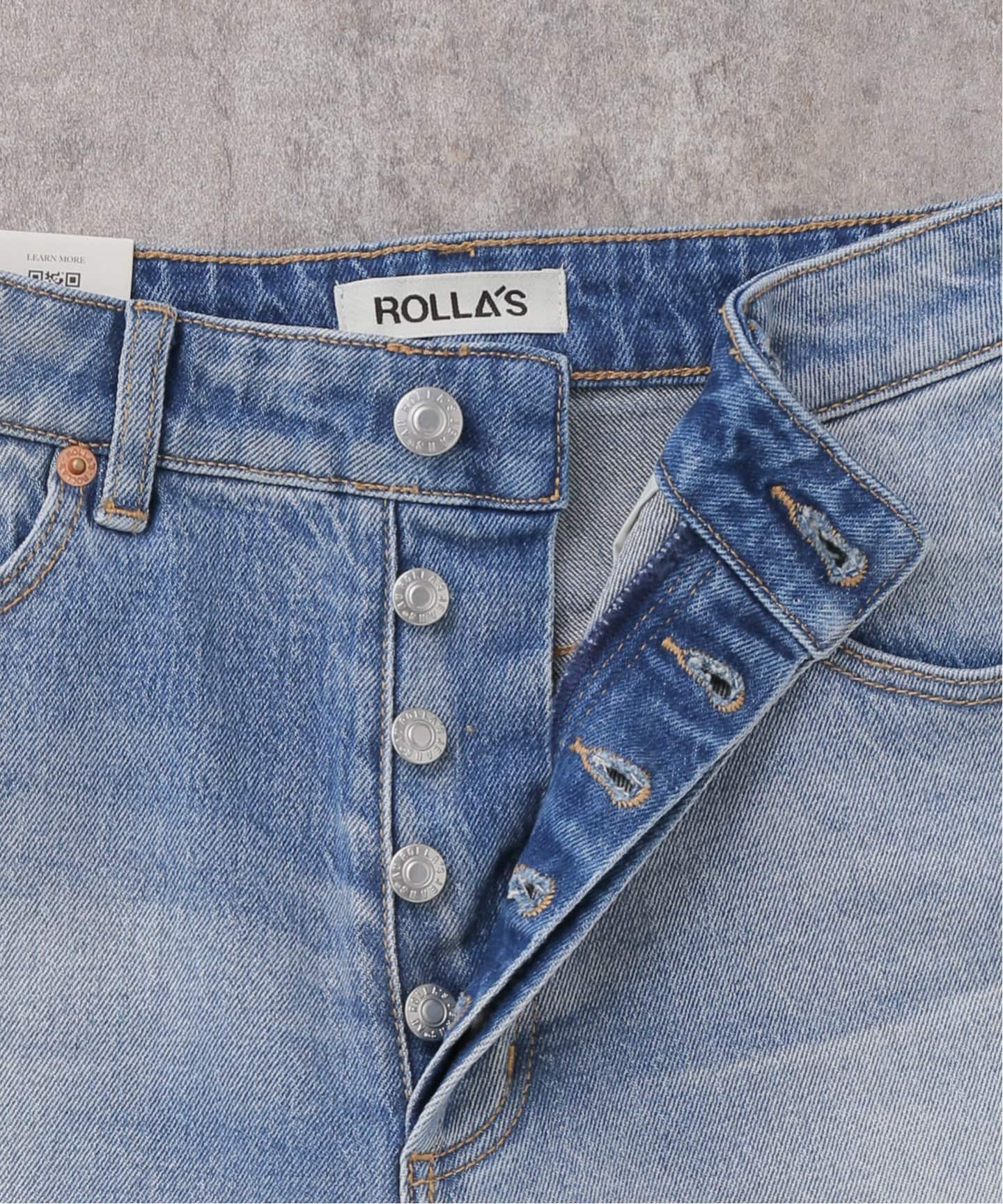 ▲▽▲m▲▽▲  EDIT.FORLULU 【ROLLA'S】タックデニム ROLLAS/ローラス】bicolor denim pants（デニムパンツ・ジーンズ