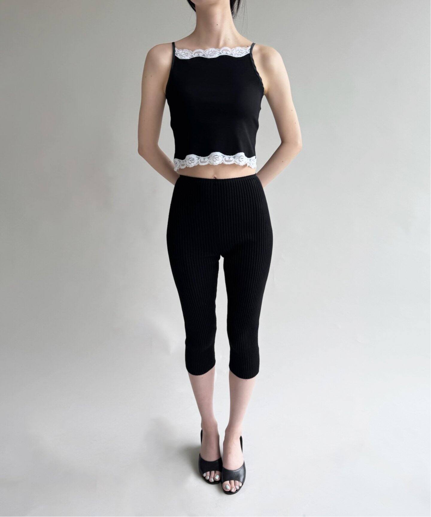 最旬ダウン PAN/パン】RIB KNIT LEGGINGS（レギンス・スパッツ）｜EDIT.FOR パンツ