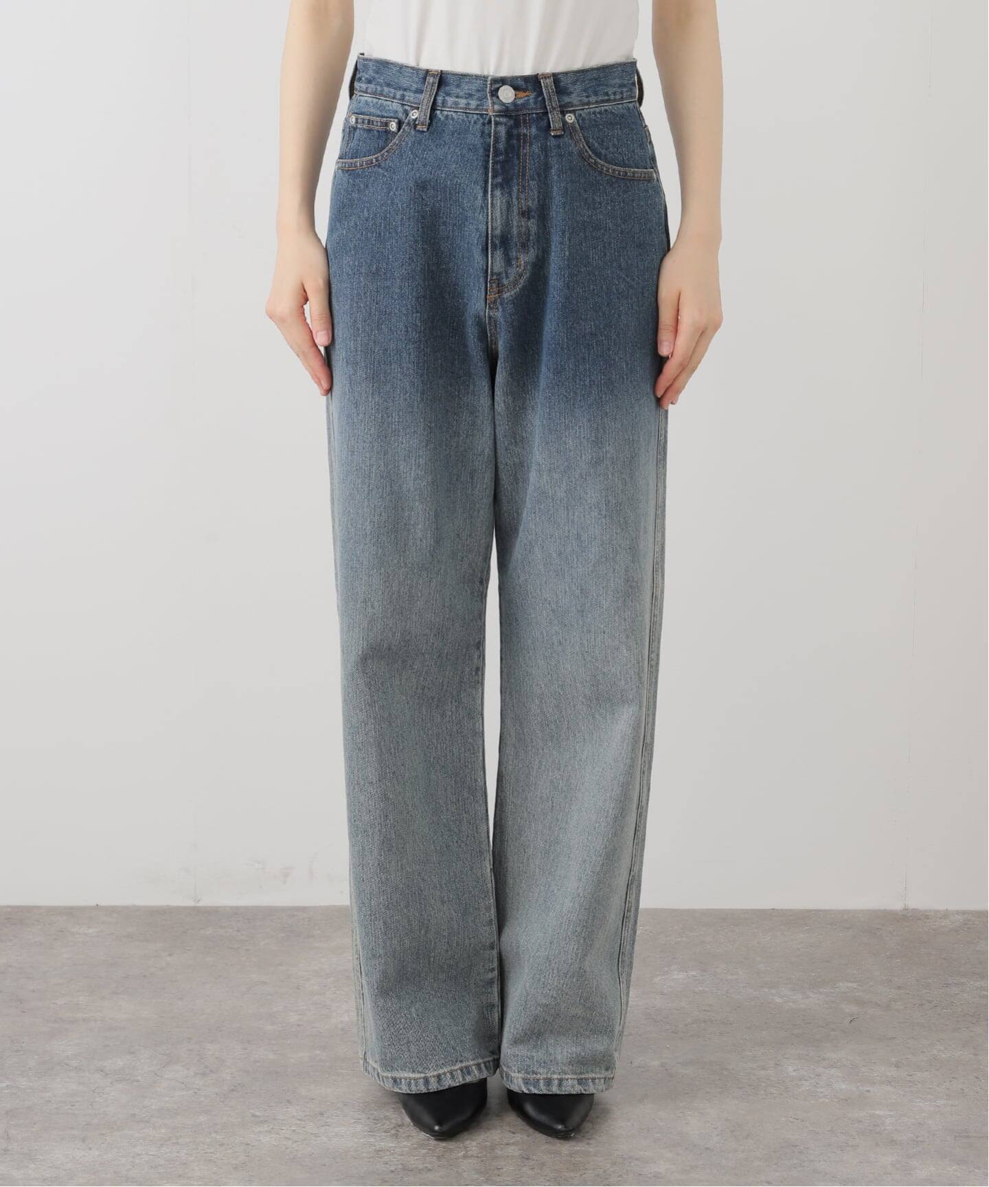 【edit for lulu】 デニム　コンビネーション Hella/ヘラ】gradation denim（スラックス）｜EDIT.FOR LULU