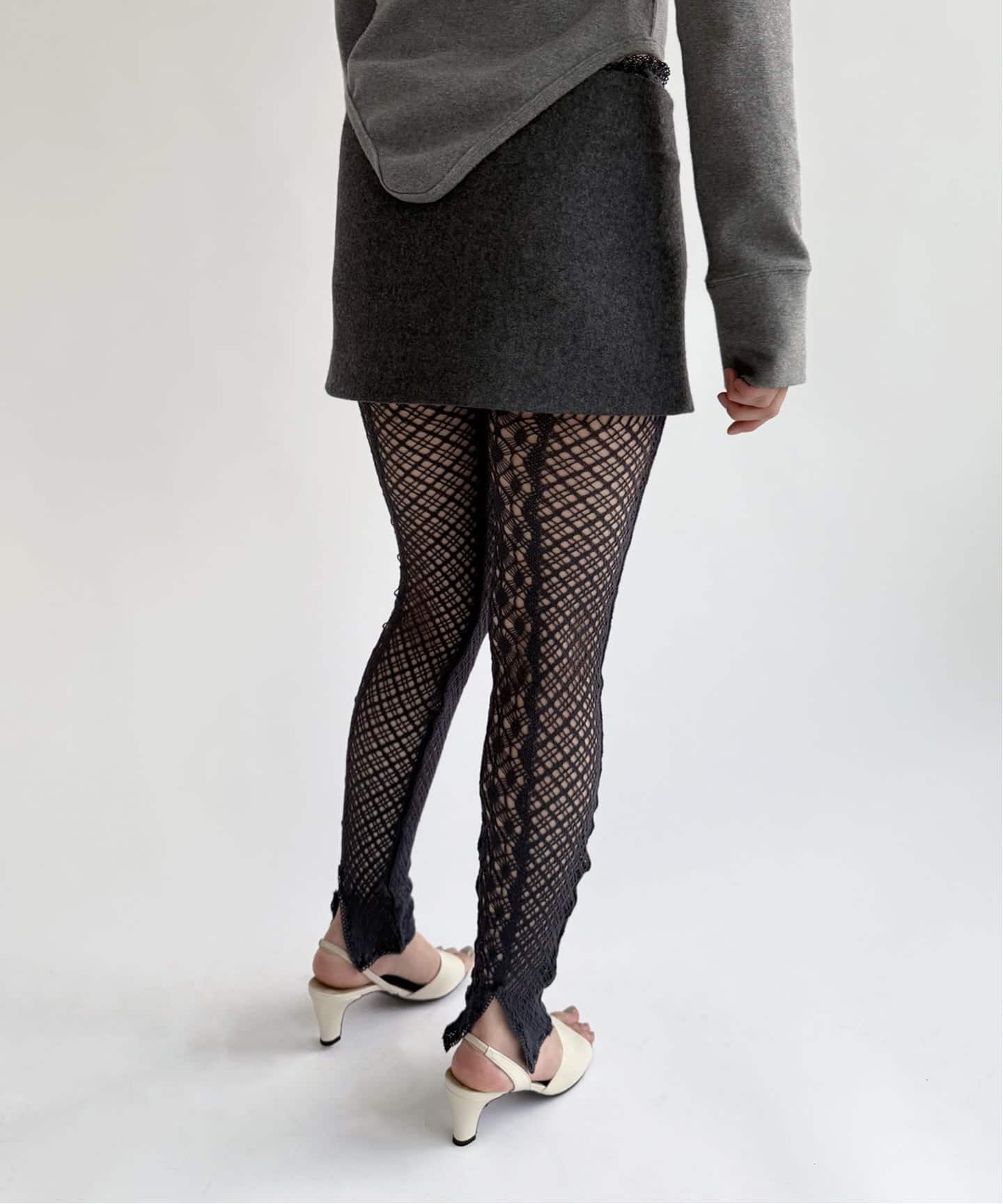 EUCHRONIA/ユークロニア】Stretch lace leggings（レギンス・スパッツ