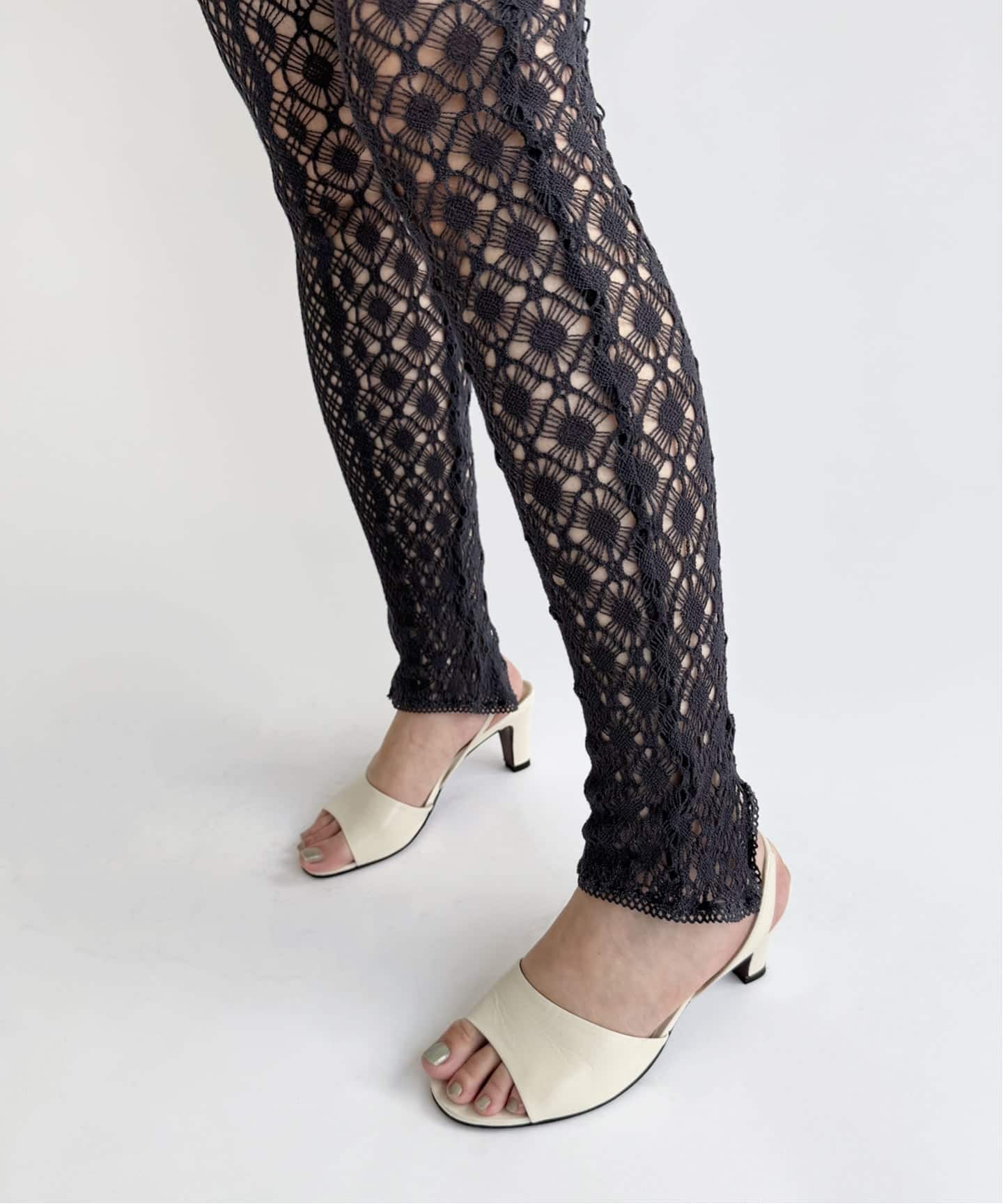 EUCHRONIA/ユークロニア】Stretch lace leggings（レギンス・スパッツ