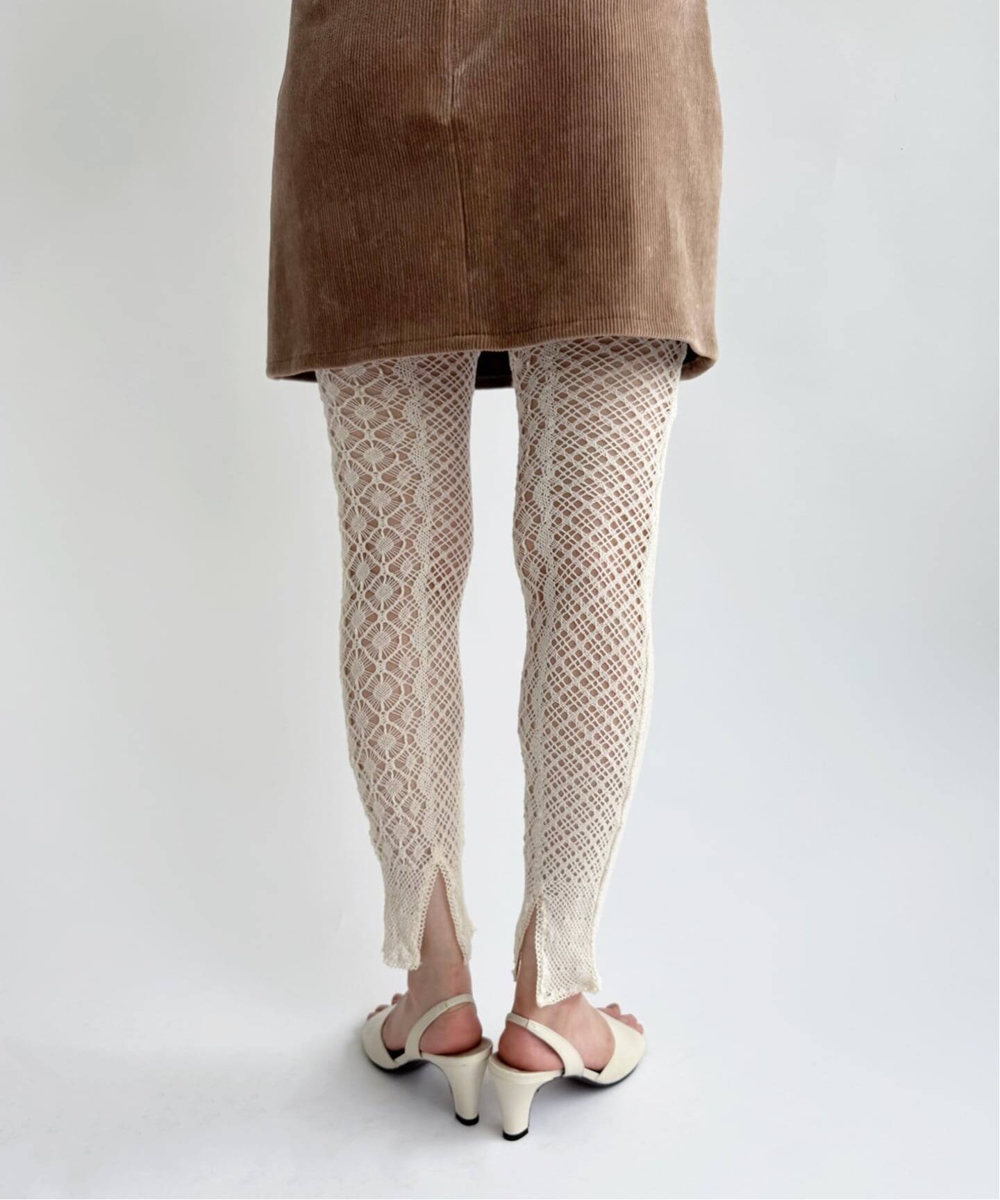 EUCHRONIA/ユークロニア】Stretch lace leggings（レギンス・スパッツ