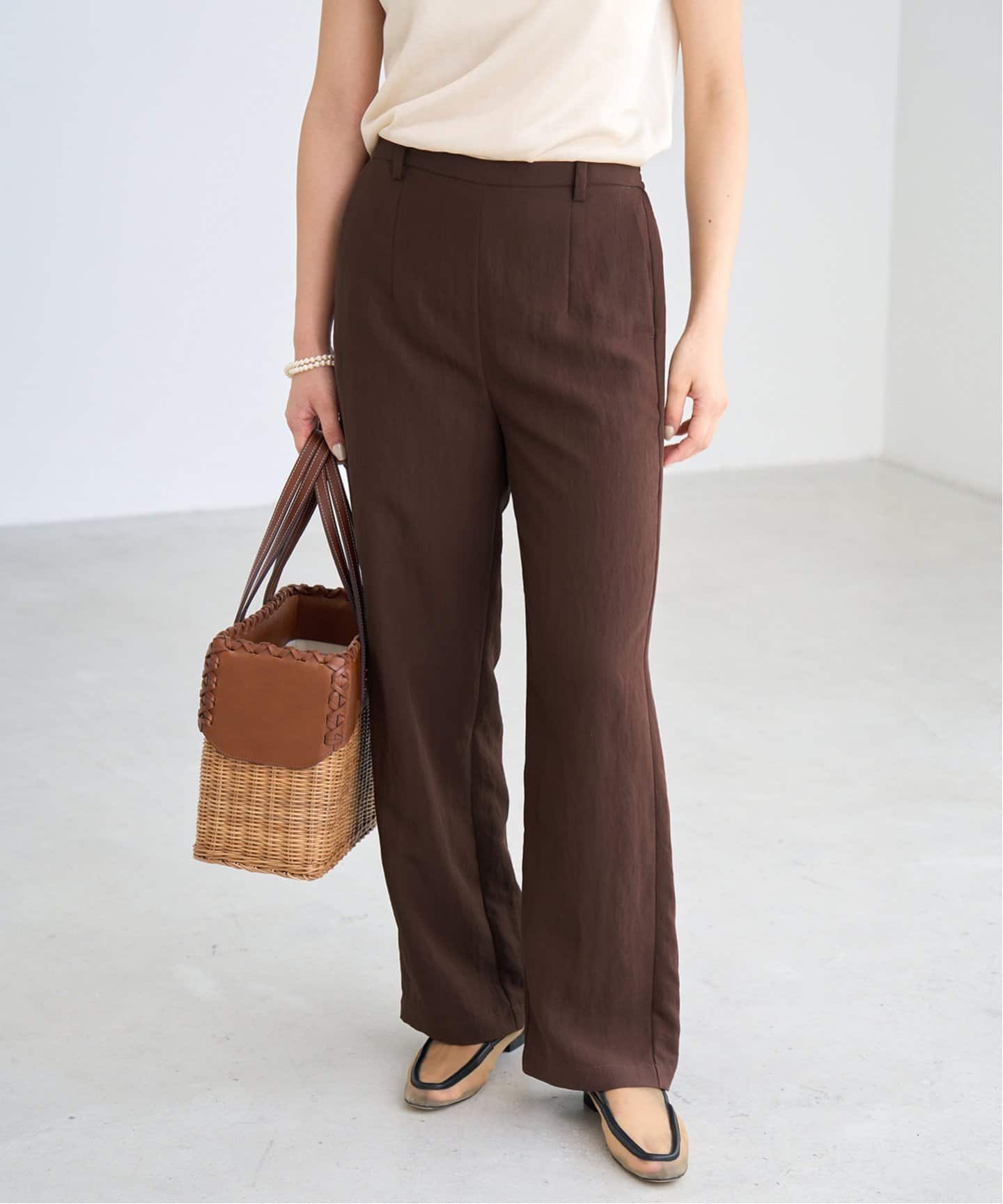 フィブリルポプリンパンツ