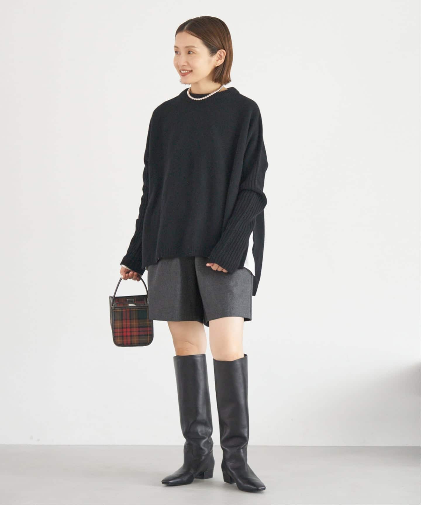 IENA ウォッシャブルウールショートパンツ ブラック ウォッシャブルウールショートパンツ(506869557) | イエナ(IENA