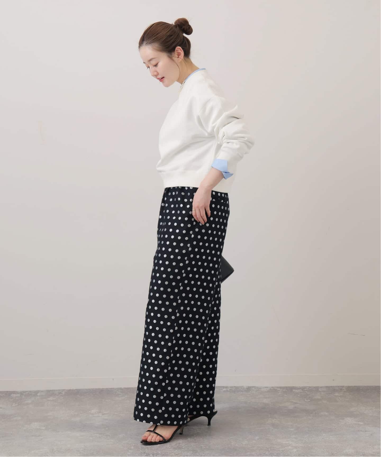 IENA ドット ジャガード イージーパンツ　38 2023AW WEB限定/追加》ドットジャガードイージーパンツ（その他パンツ）｜IENA