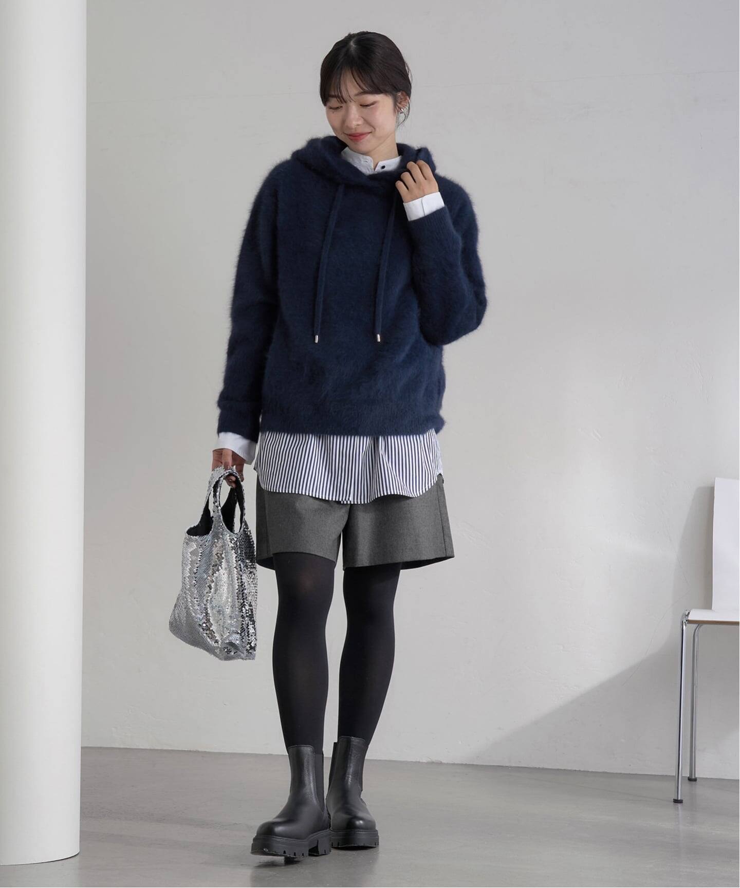 イエナ（IENA）/ウォッシャブルサキソニーウールショートパンツ ウォッシャブルサキソニーウールショートパンツ（ショート・ハーフ